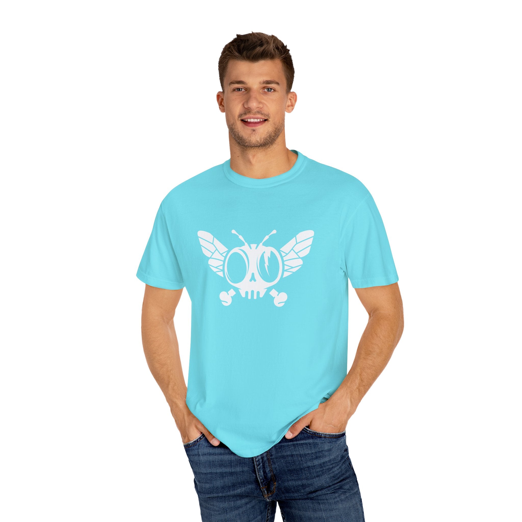 Flytanium - Dead Fly Logo T-shirt | White