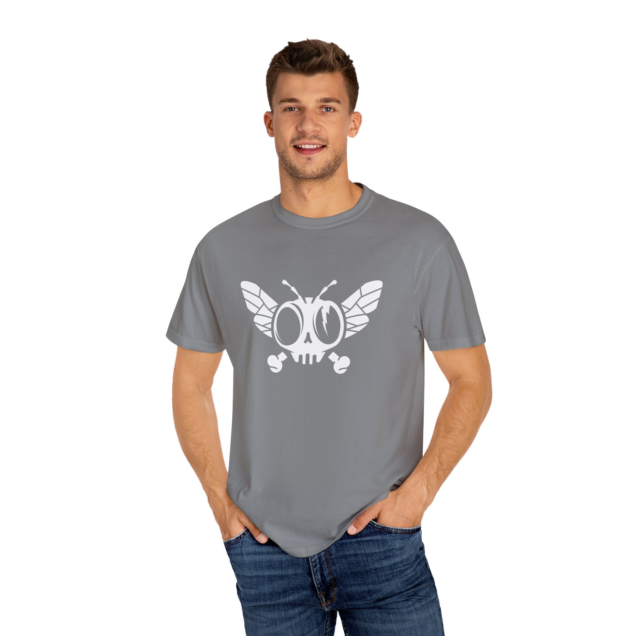 Flytanium - Dead Fly Logo T-shirt | White