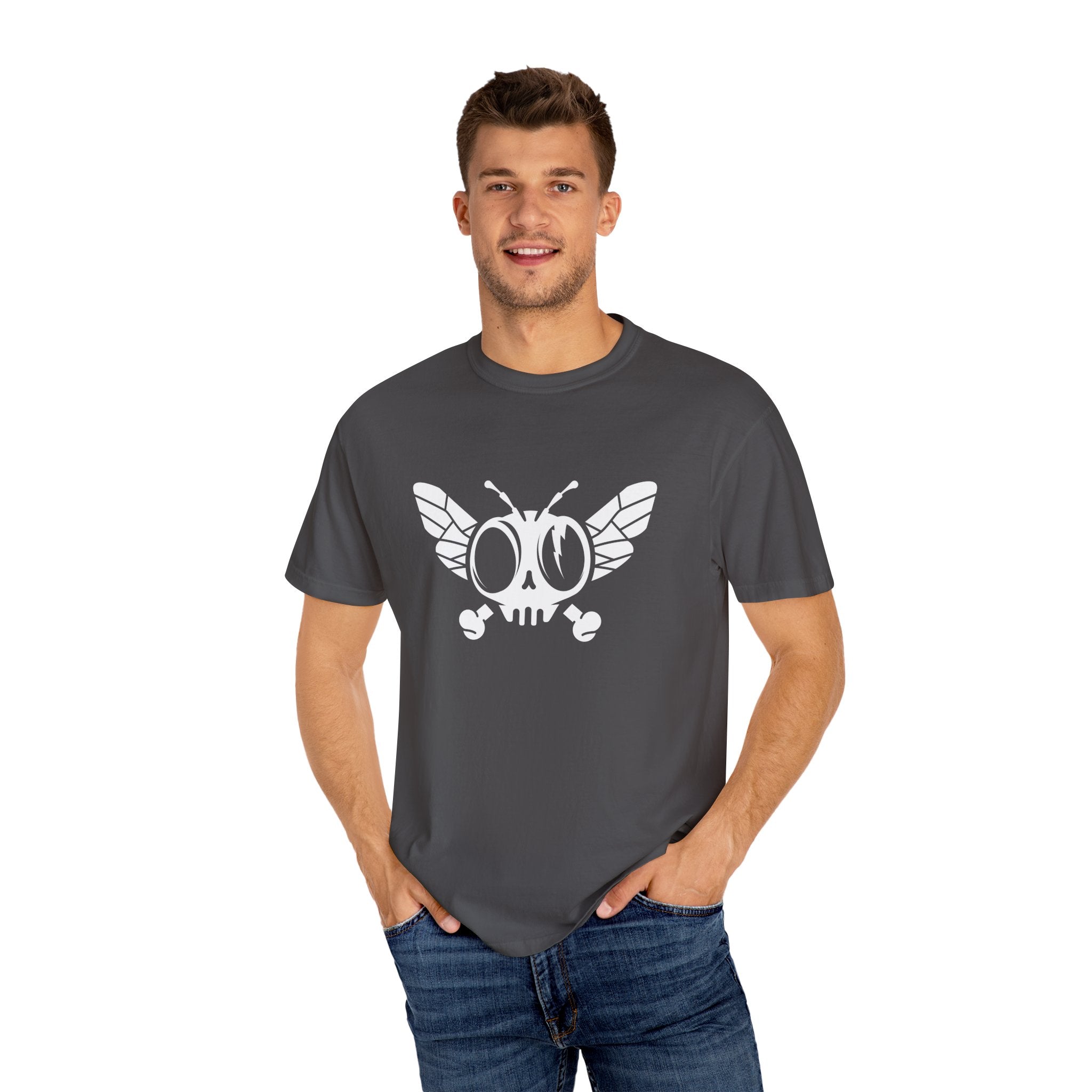 Flytanium - Dead Fly Logo T-shirt | White