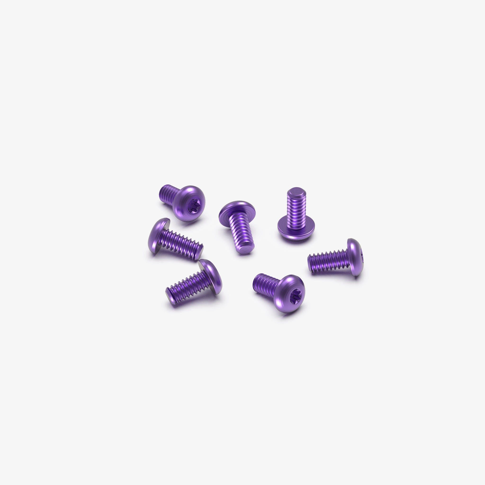 Set of 7 Titanium Body Screws for 51, 6X and 32-Hardware-Benchmade-Purple Anodize-Flytanium