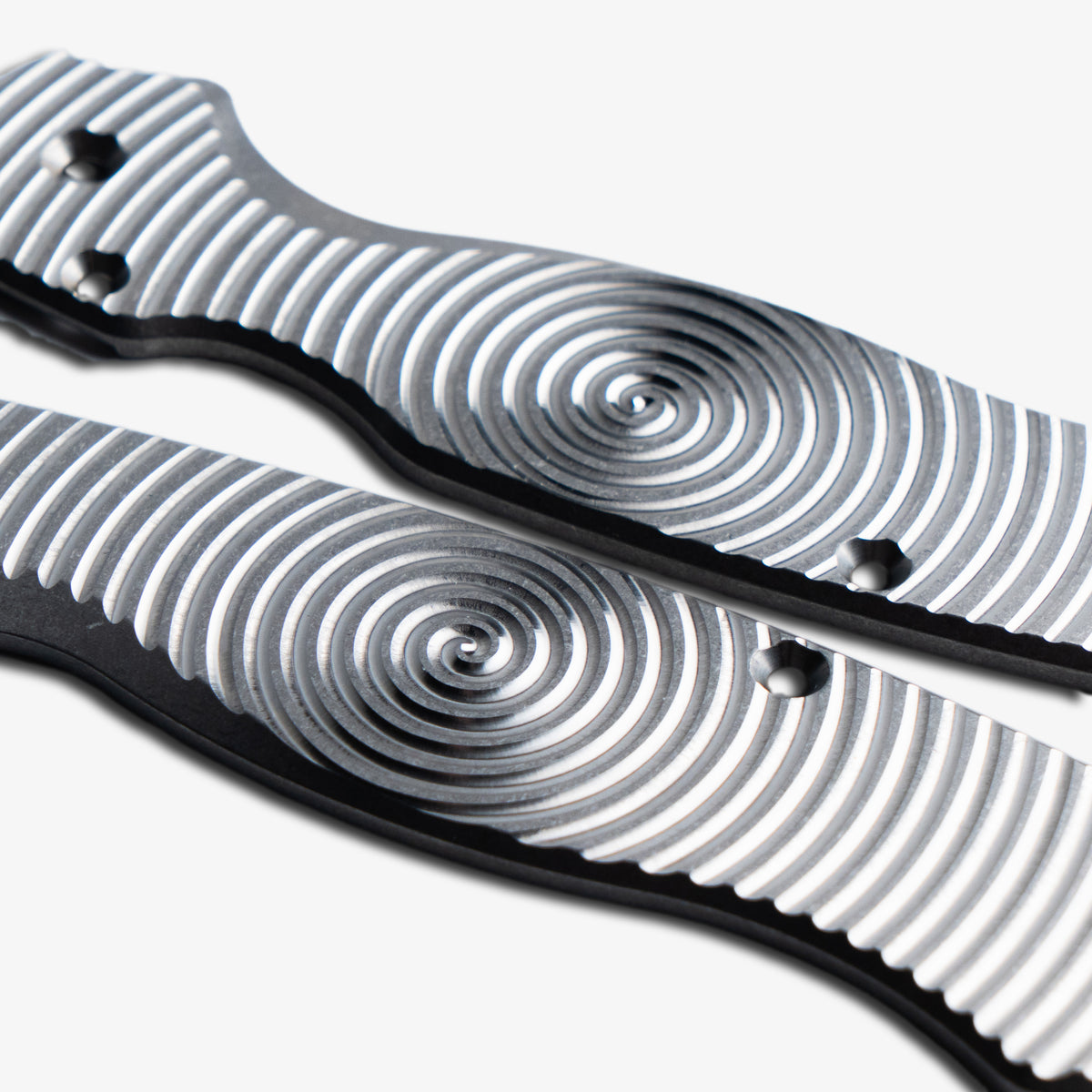Milled Titanium Scales for Spyderco Paramilitary 2 Knife