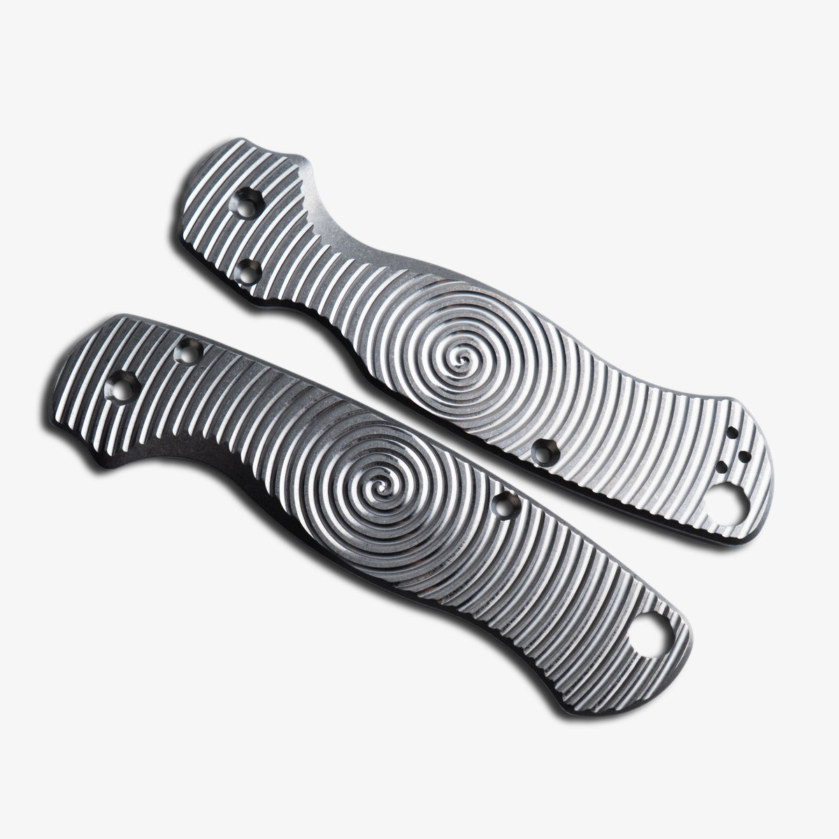 Milled Titanium Scales for Spyderco Paramilitary 2 Knife