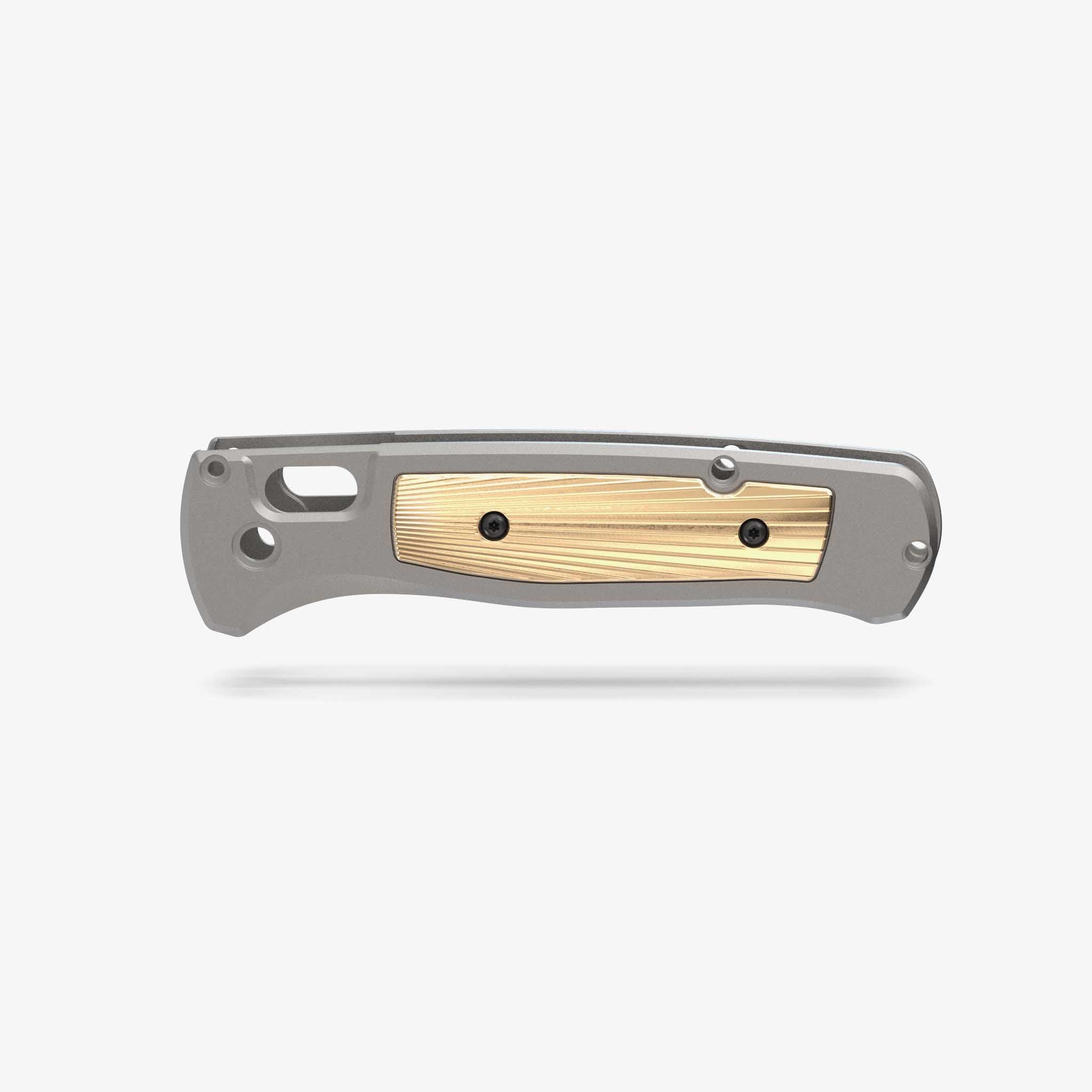 Aluminum Modulator Scale + Inlay Set-Scales-Flytanium-Gunmetal Gray-Brass Stonewash-Flytanium