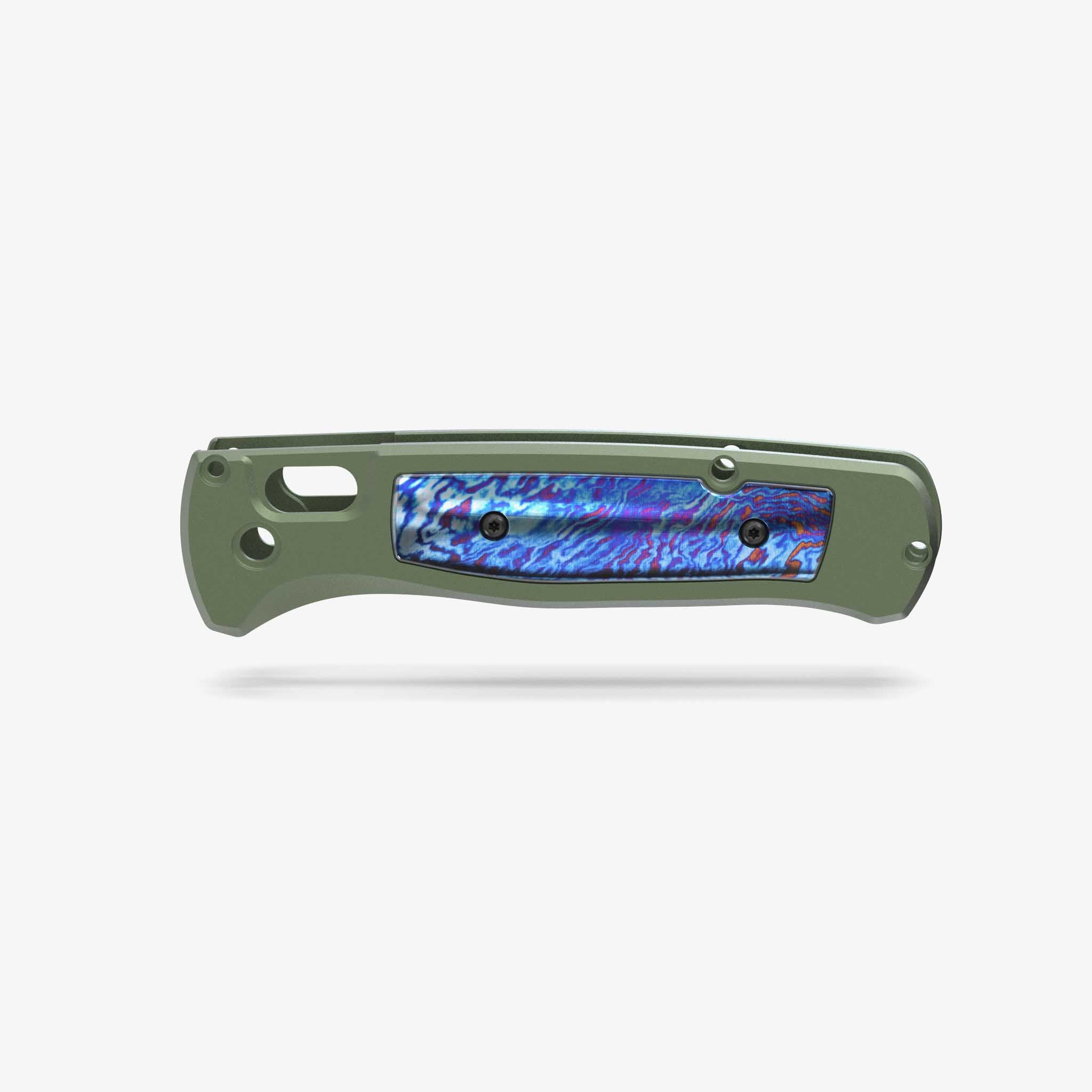 Aluminum Modulator Scale + Inlay Set-Scales-Flytanium-Olive Drab-Titanium Damascus-Flytanium