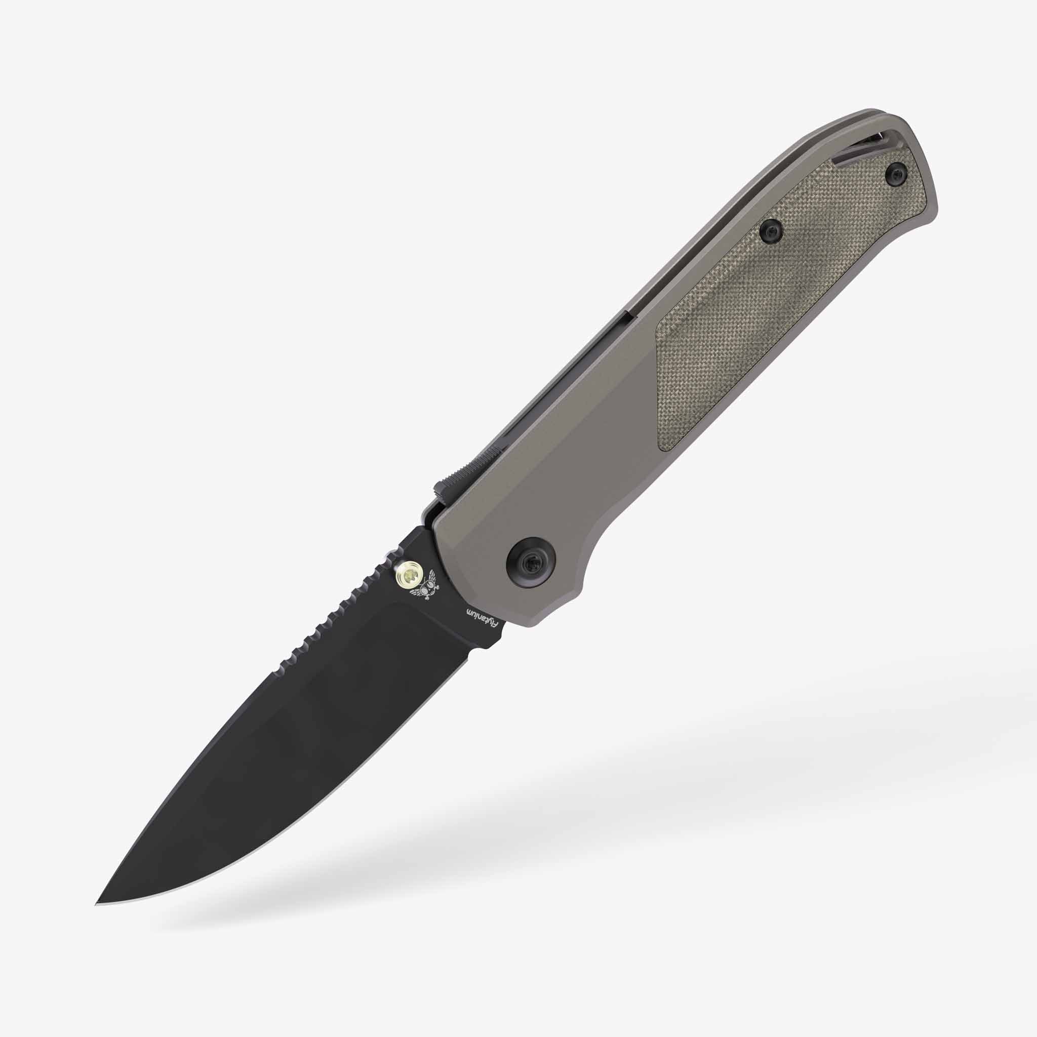 Arcade® - Gunmetal Micarta-Pocket Knife-Flytanium-Black DLC-Flytanium