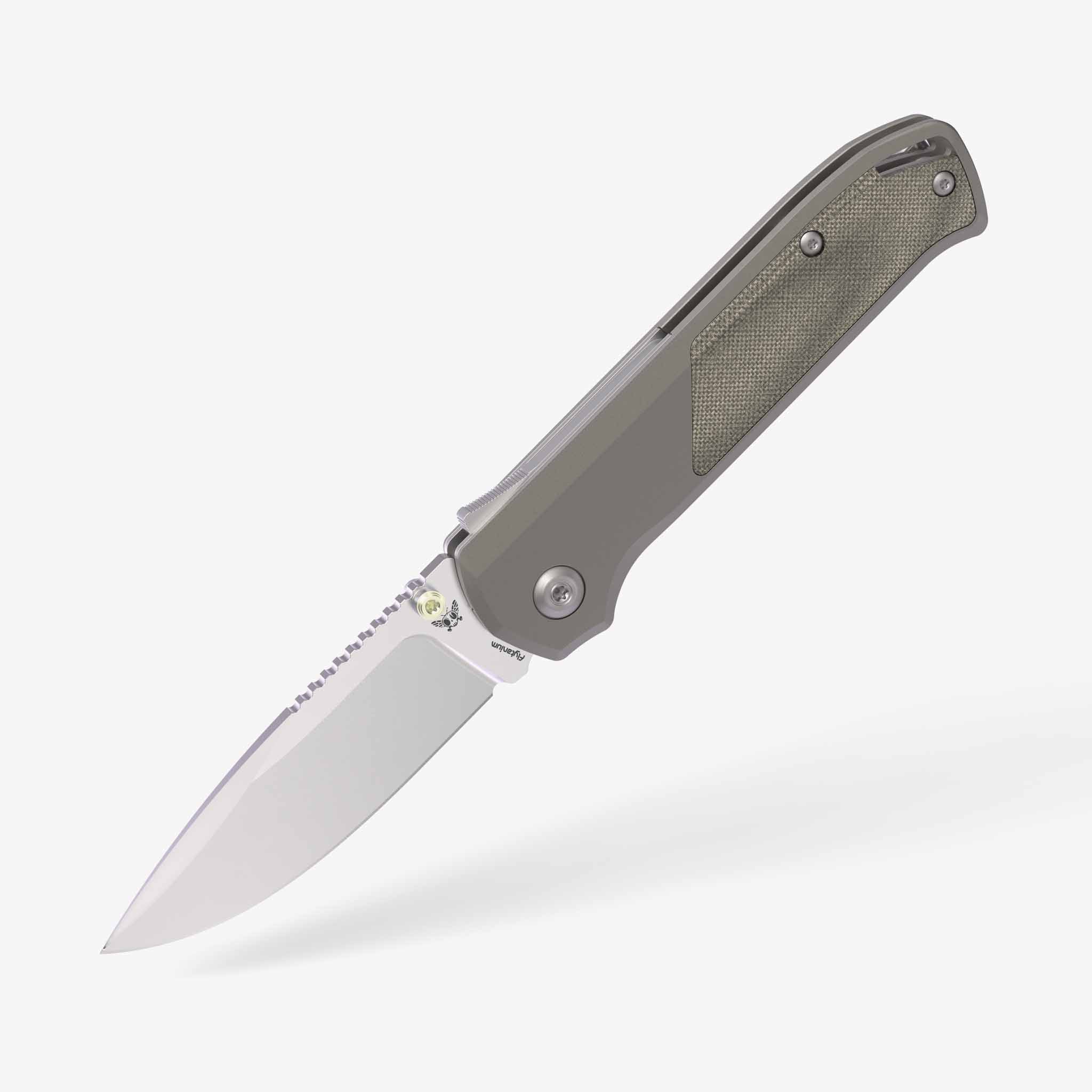 Arcade® - Gunmetal Micarta-Pocket Knife-Flytanium-Stonewash-Flytanium