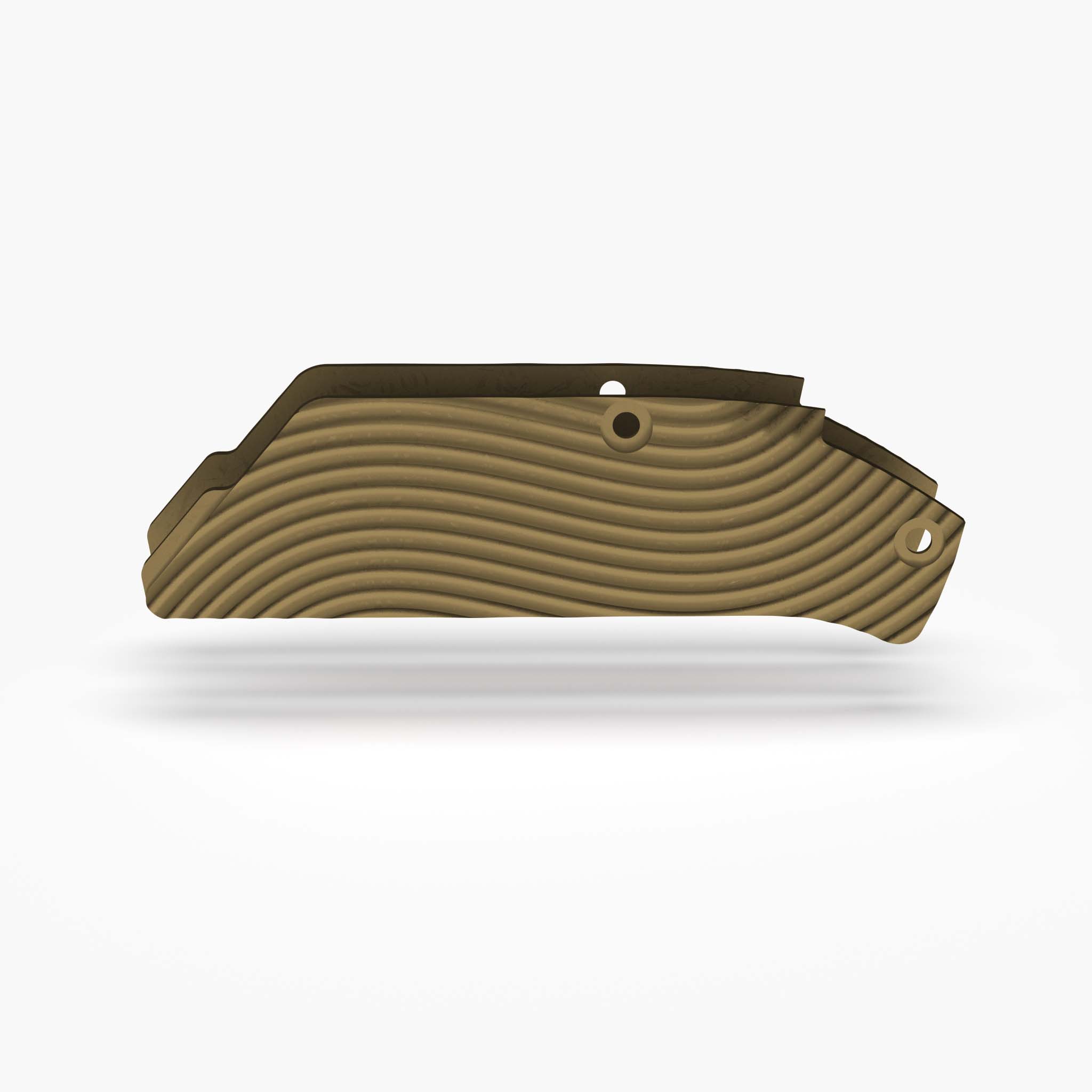 Arcade® Titanium Inlay Set - Wavy-Inlays-Flytanium-Bronze Anodize-Flytanium