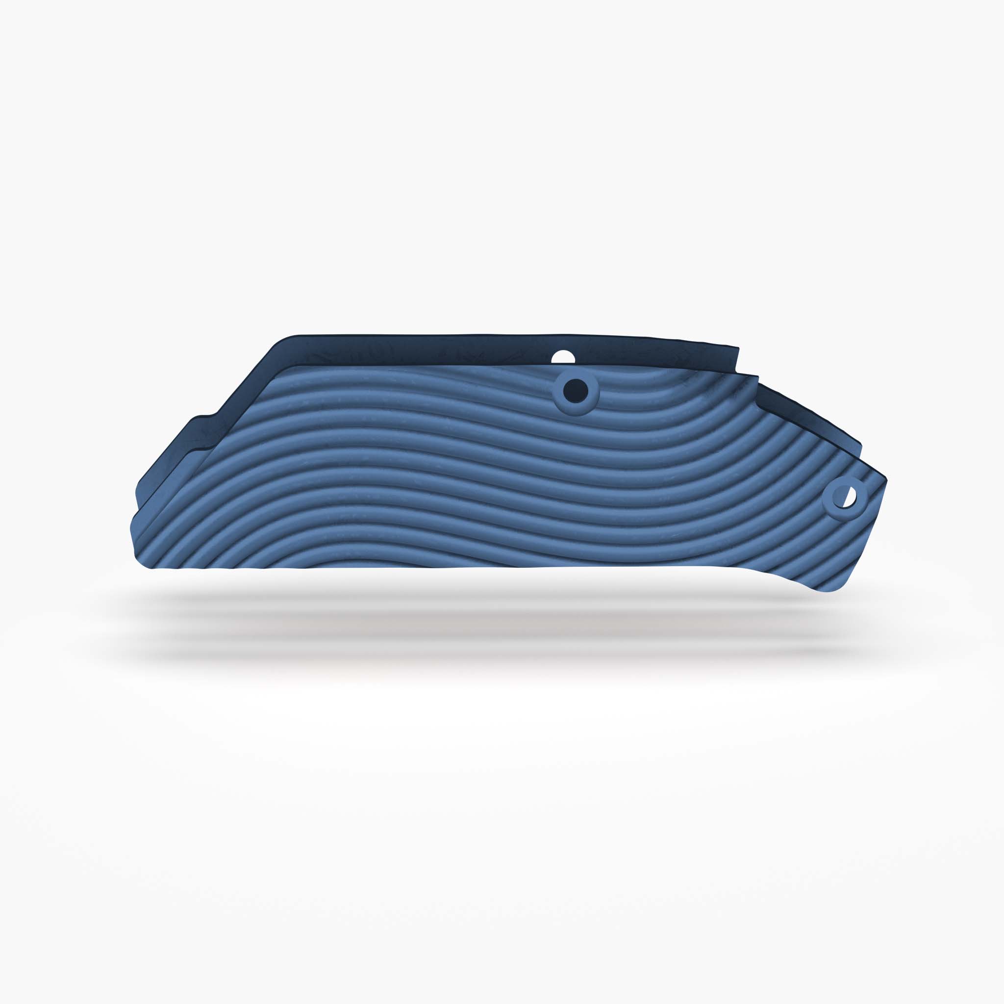 Arcade® Titanium Inlay Set - Wavy-Inlays-Flytanium-Dark Blue Anodize-Flytanium