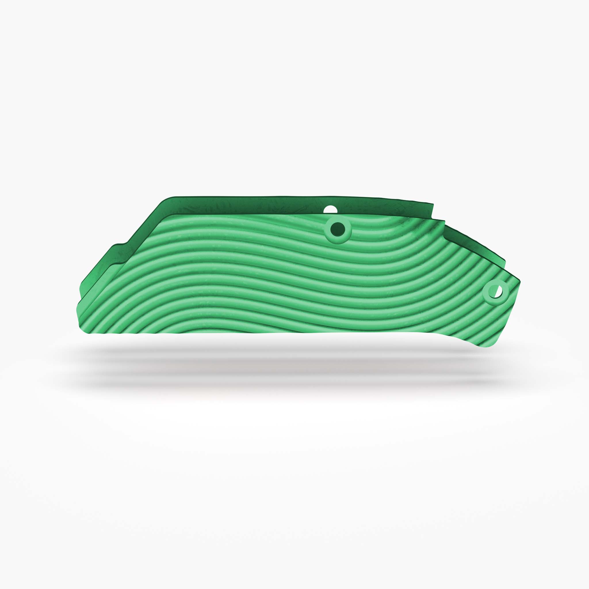 Arcade® Titanium Inlay Set - Wavy-Inlays-Flytanium-Green Anodize-Flytanium