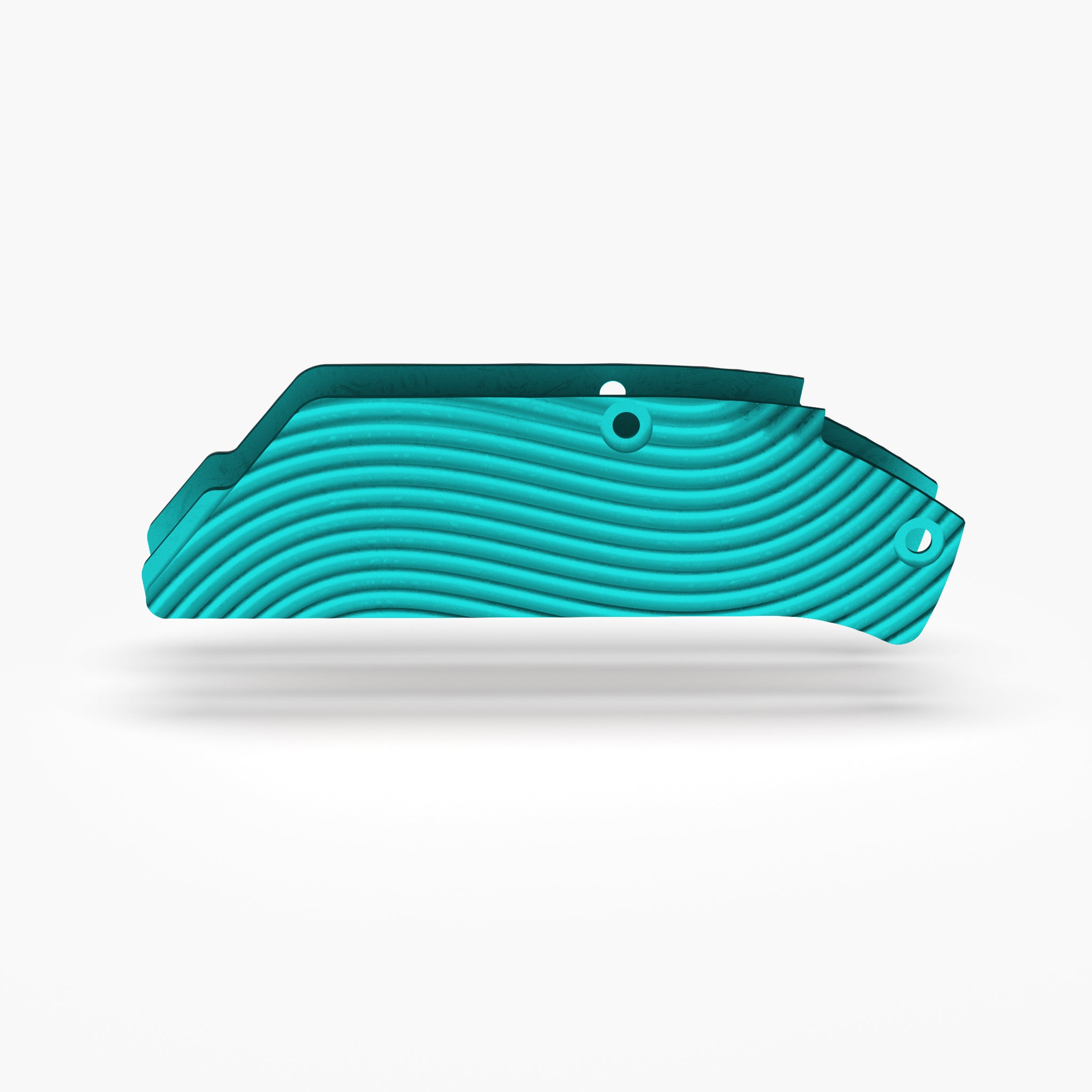 Arcade® Titanium Inlay Set - Wavy-Inlays-Flytanium-Teal Anodize-Flytanium