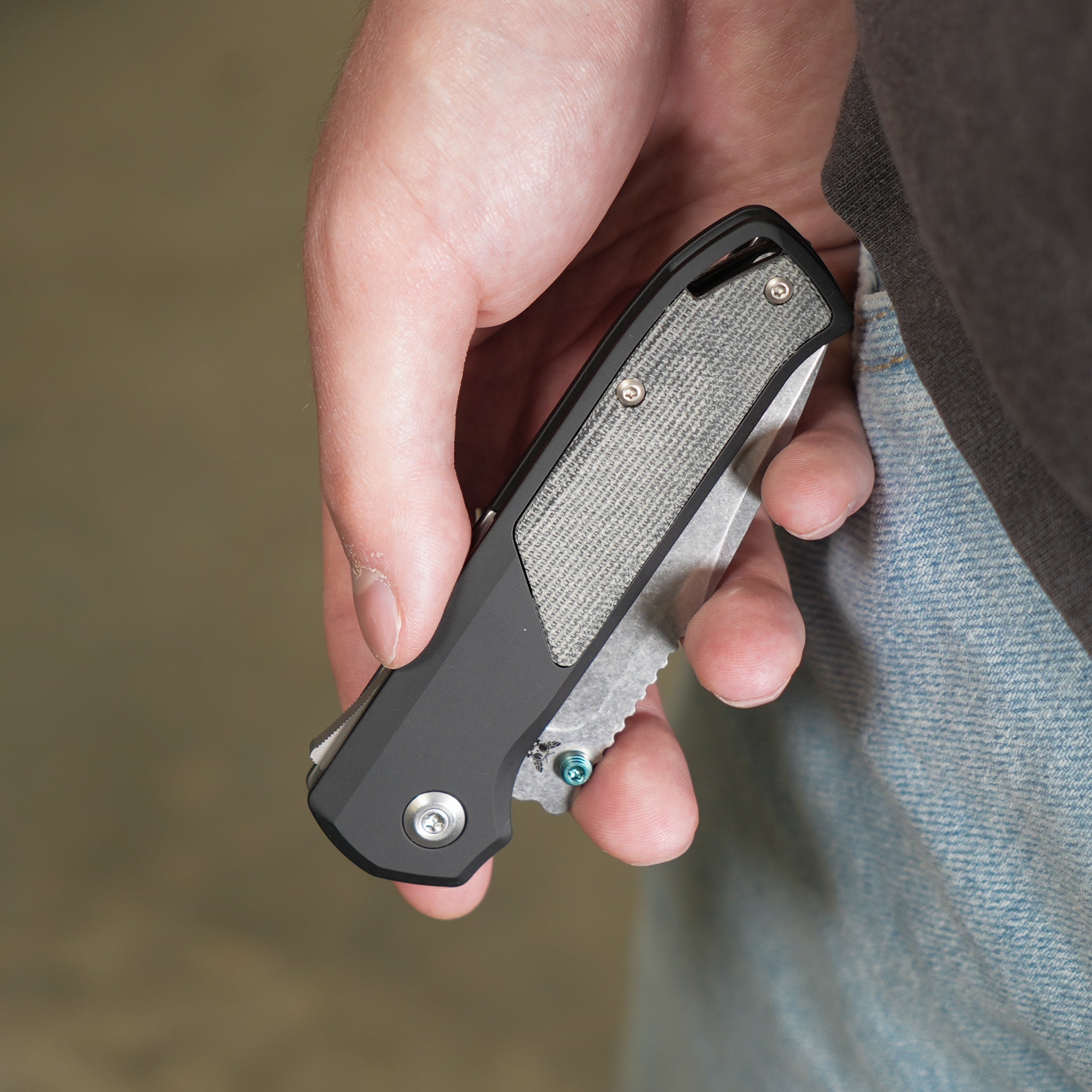 Arcade® - Void Black Micarta-Pocket Knife-Flytanium-Flytanium