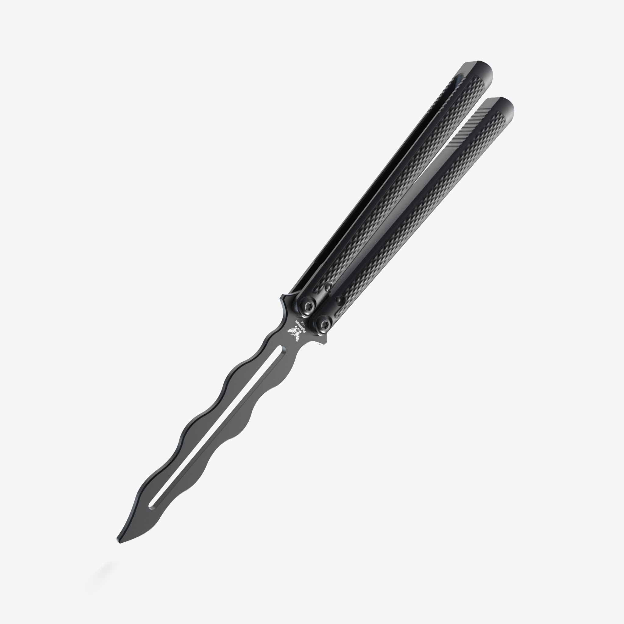 Talisong Z - Balisong Knife-Balisong Knife-Flytanium USA-Trainer - Bearing-Black-Black DLC-Flytanium
