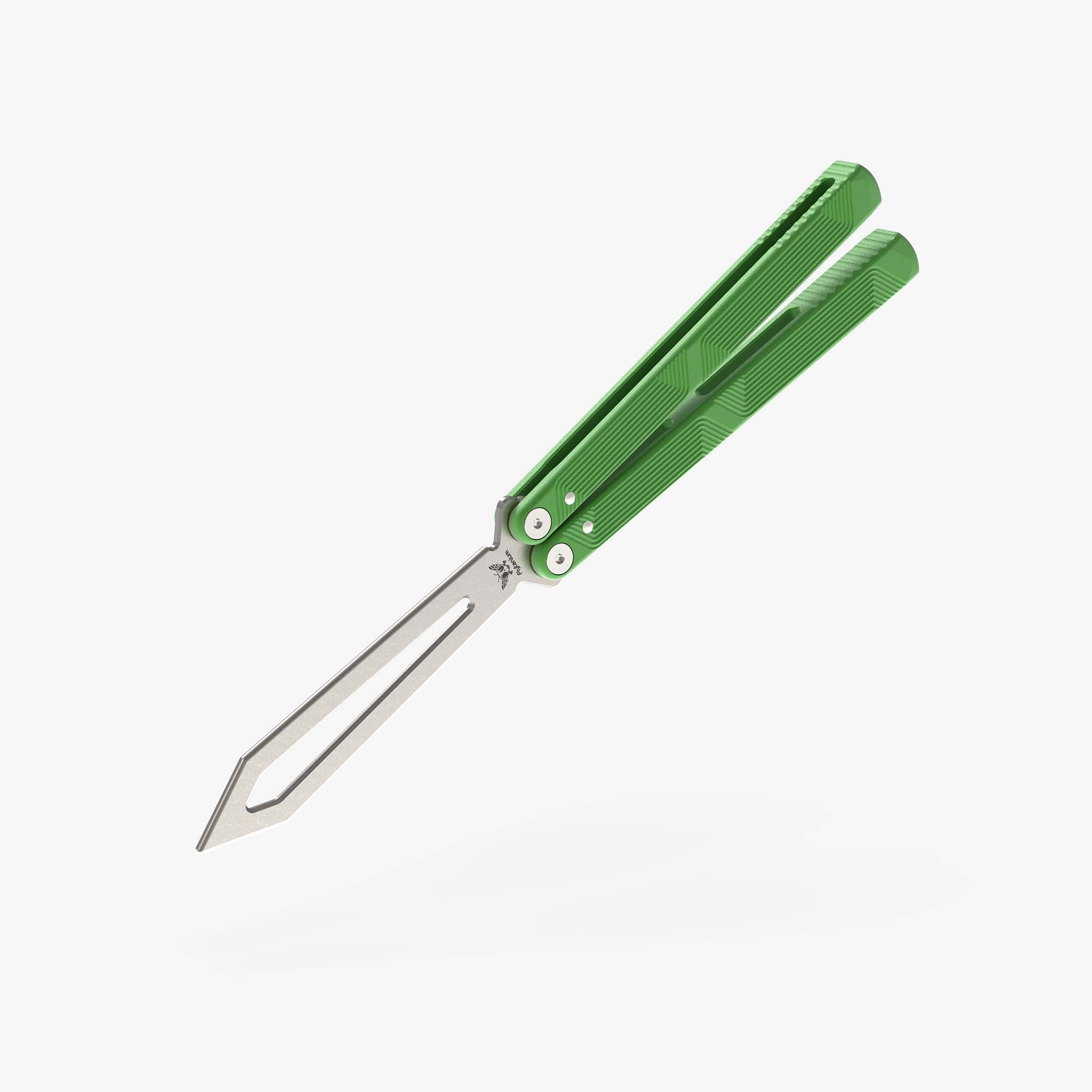 Zenith Trainer 2.0-Balisong Trainer-Flytanium-Radioactive Green-Stonewash-Flytanium