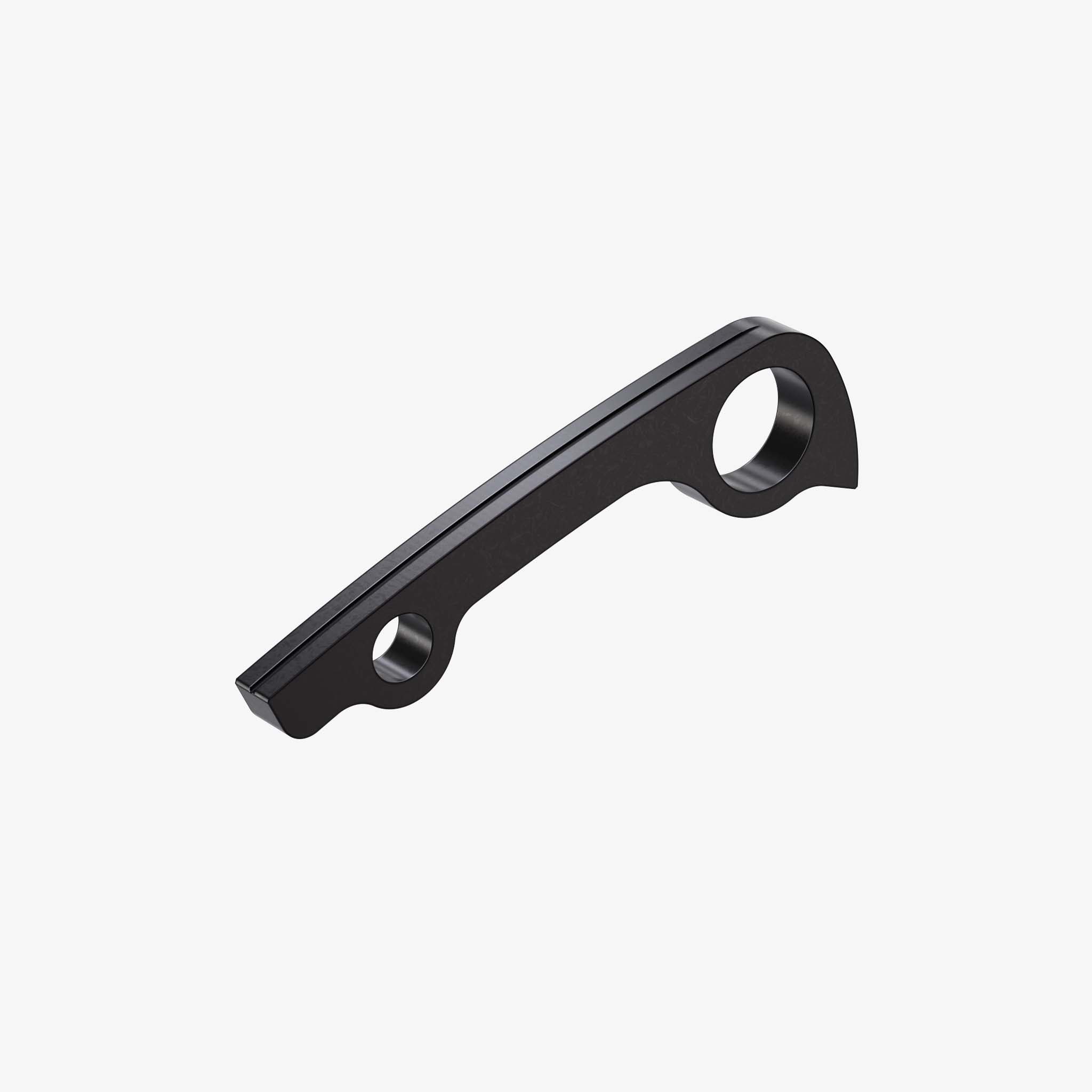 Titanium Backspacer for Spyderco Paramilitary 2-Titanium Black
