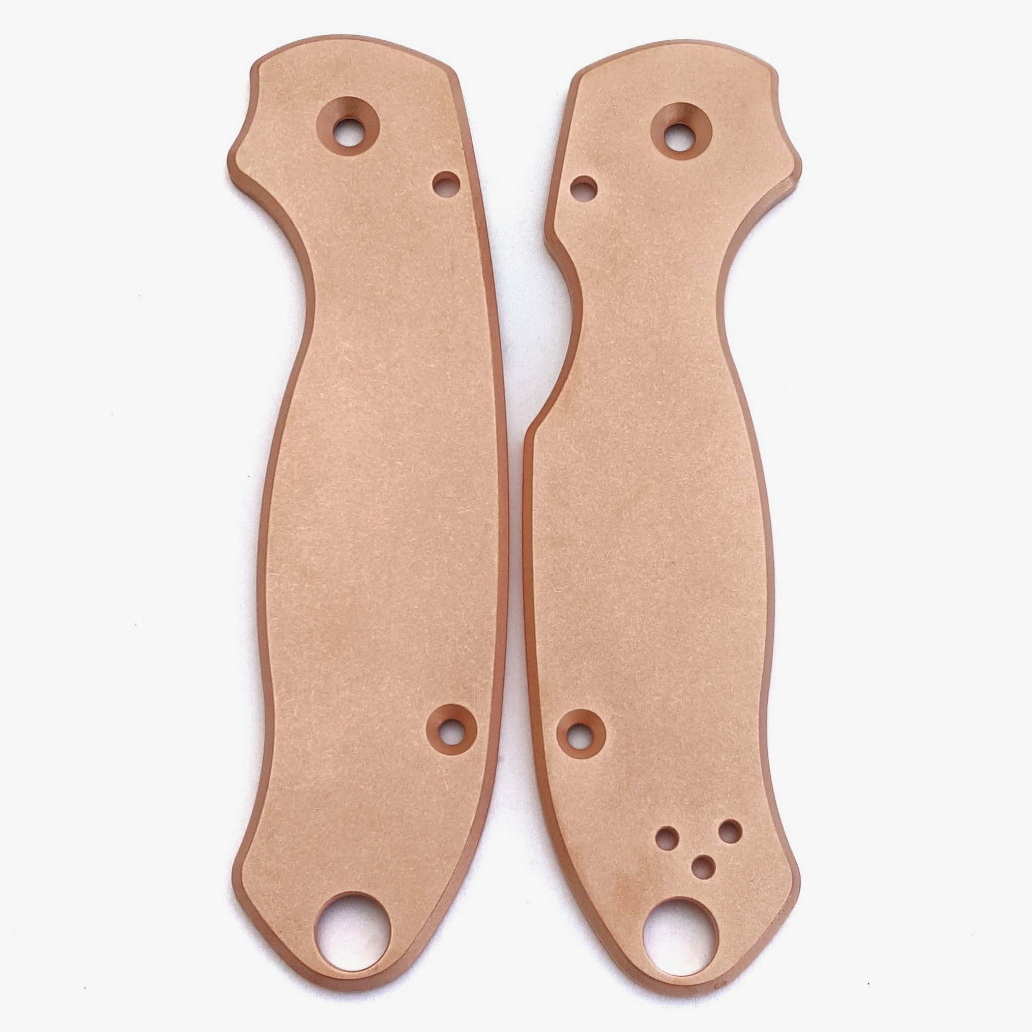 Classic Copper Scales for Spyderco Para 3 Knife-Copper Stonewash