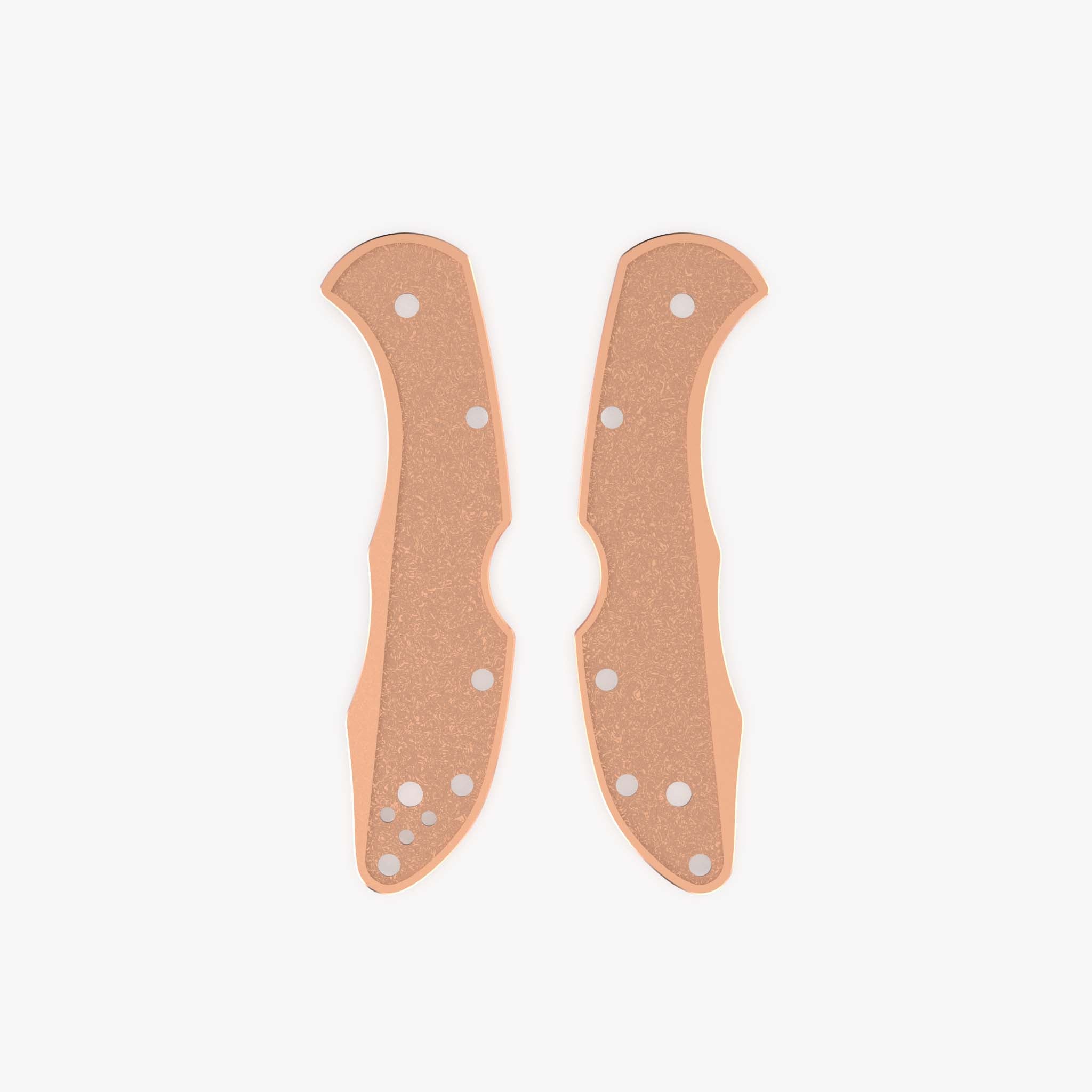 Copper Scales for Spyderco Delica-Copper Stonewash