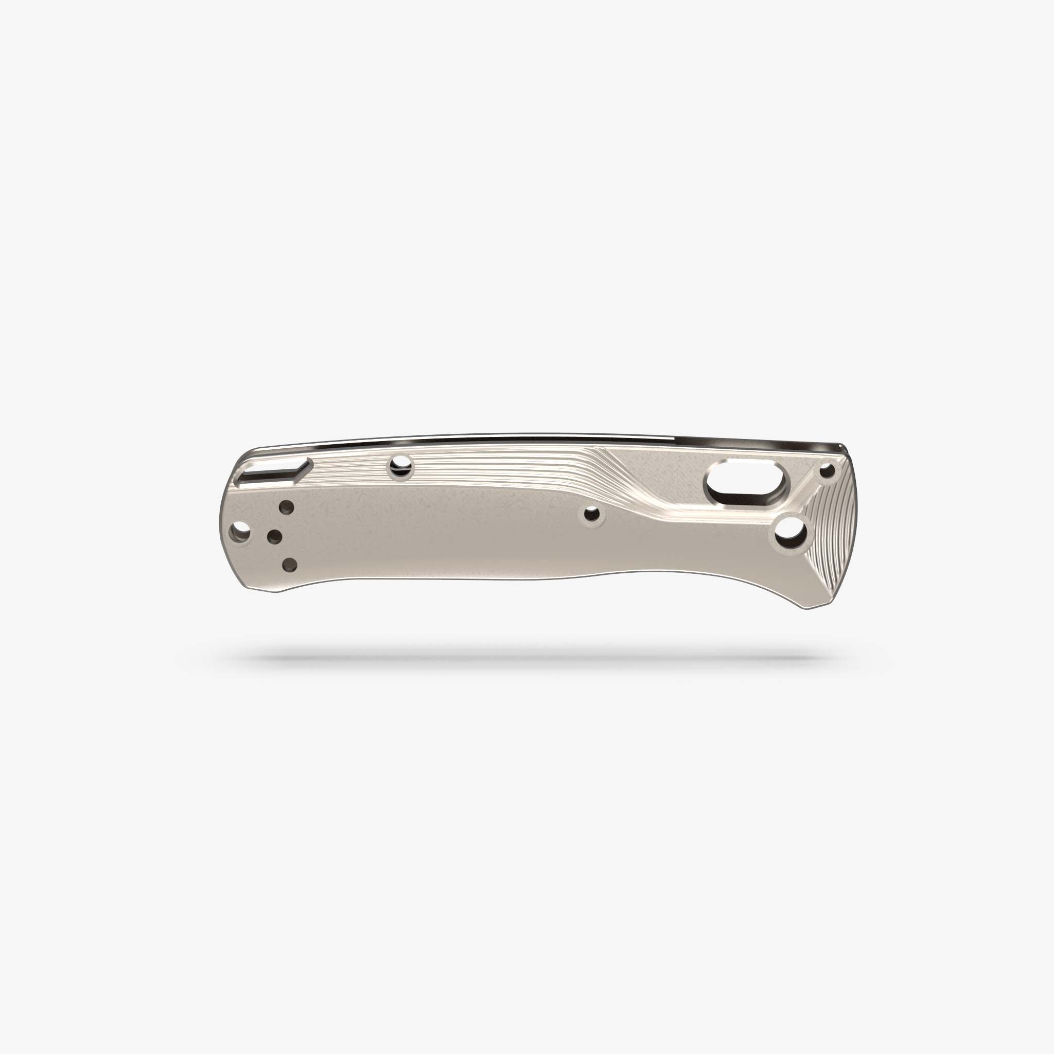 Crossfade Titanium Scales for Benchmade MINI Bugout Knife-Titanium Stonewash