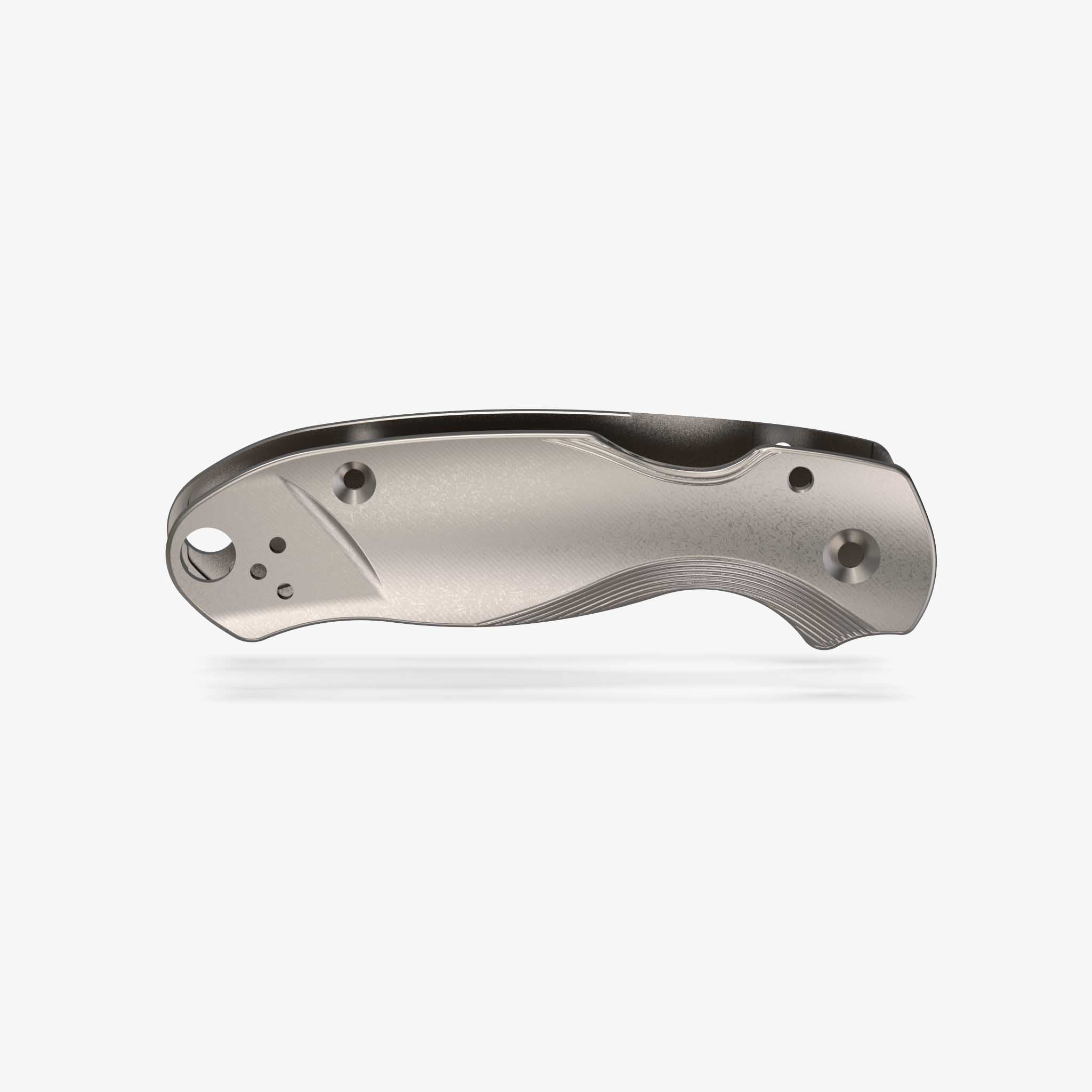 Lotus Titanium Scales for Spyderco Para 3 Knife-