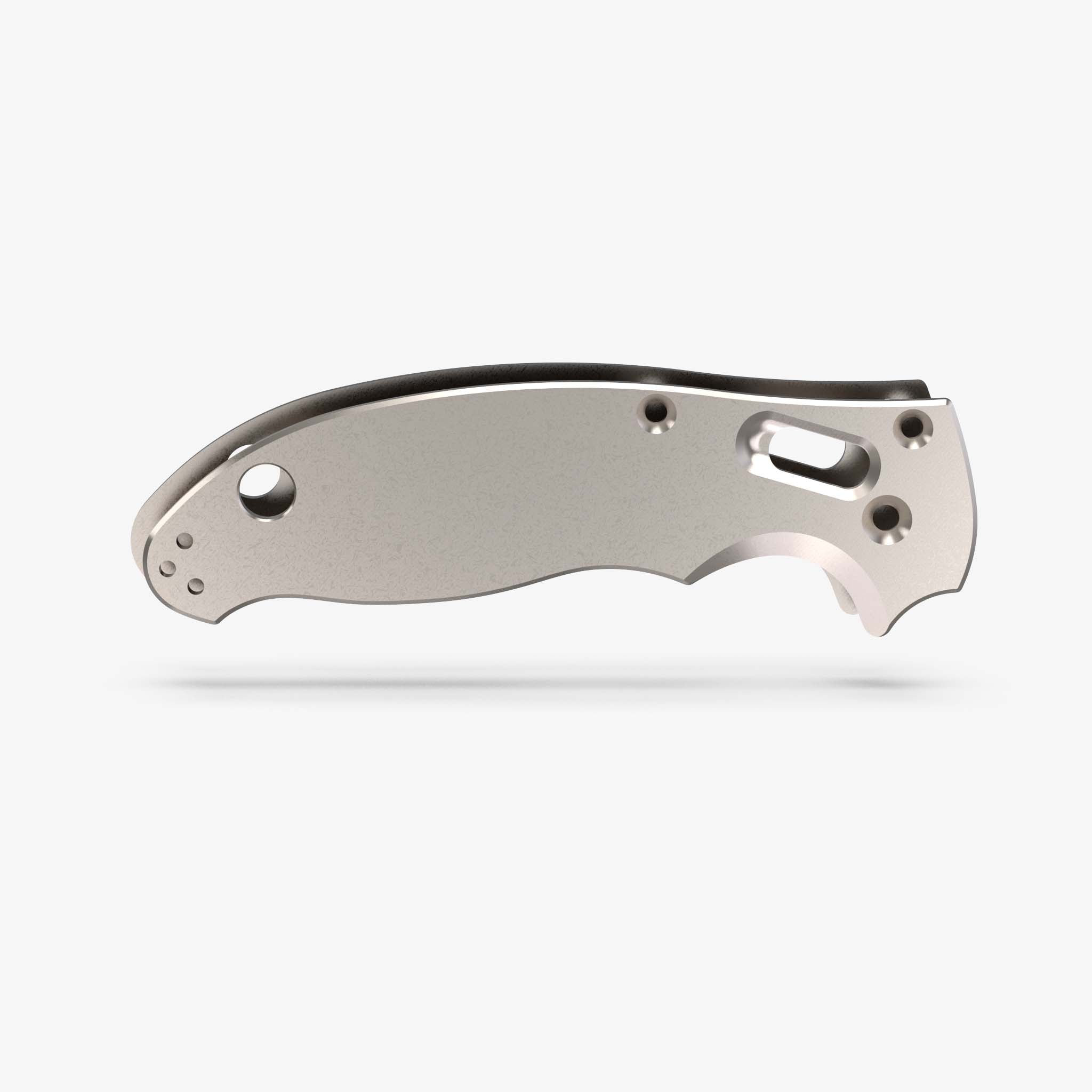 Titanium Scales for Spyderco Manix 2-Titanium Stonewash
