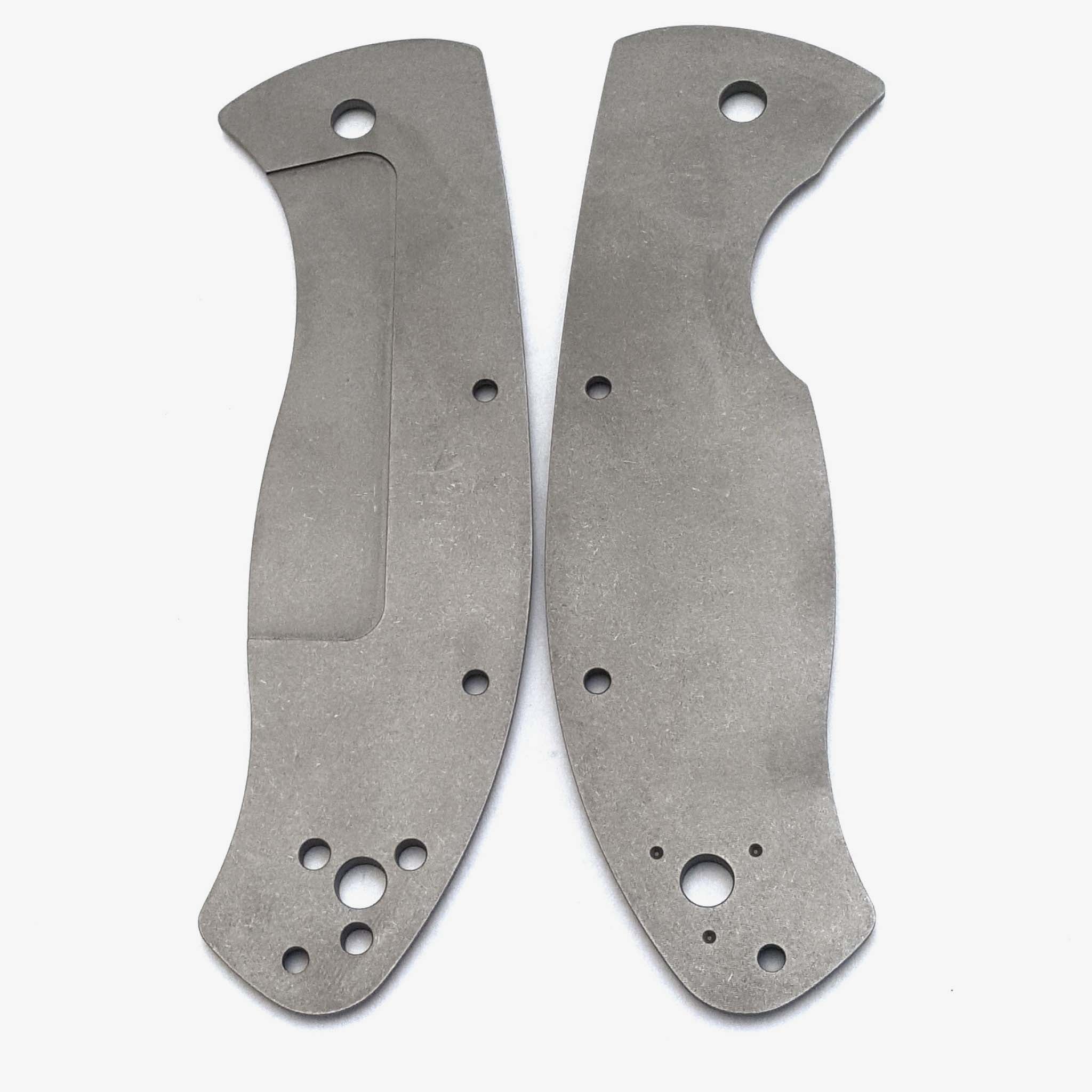 Titanium Scales for Spyderco Tenacious-Titanium Stonewash