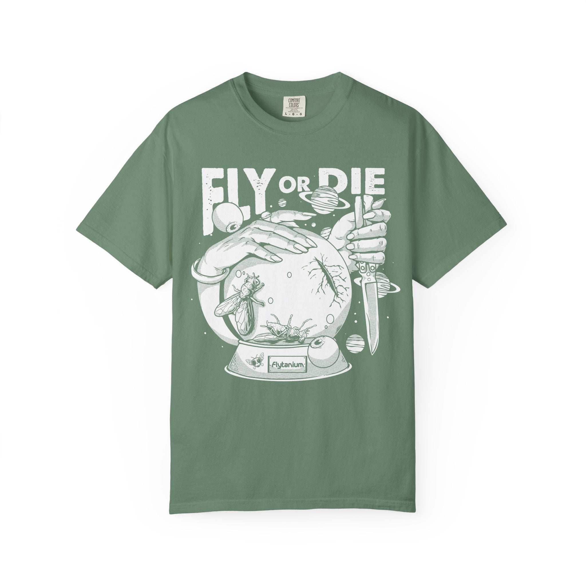 Flytanium - Fly or Die Graphic T-Shirt | White