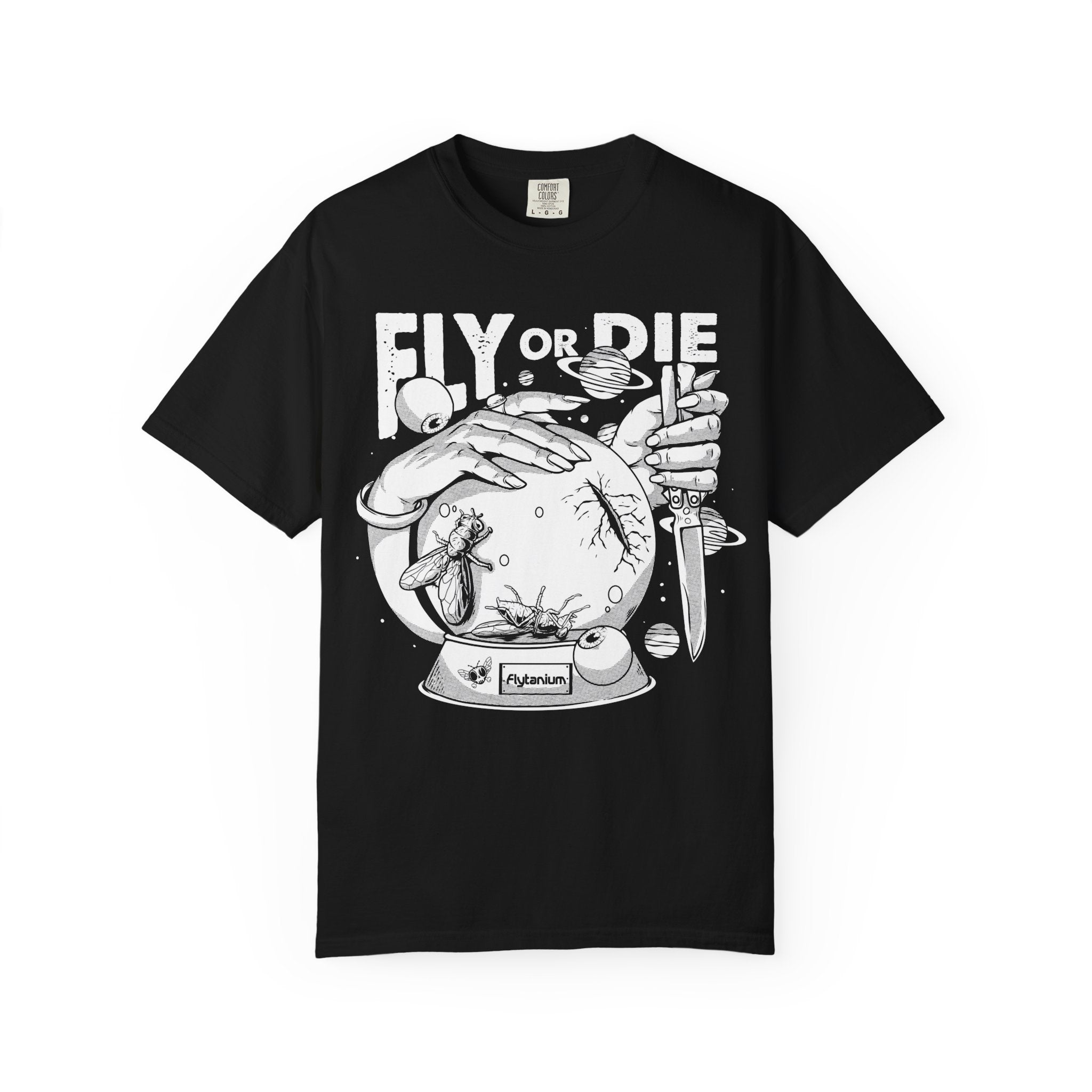 Flytanium - Fly or Die Graphic T-Shirt | White