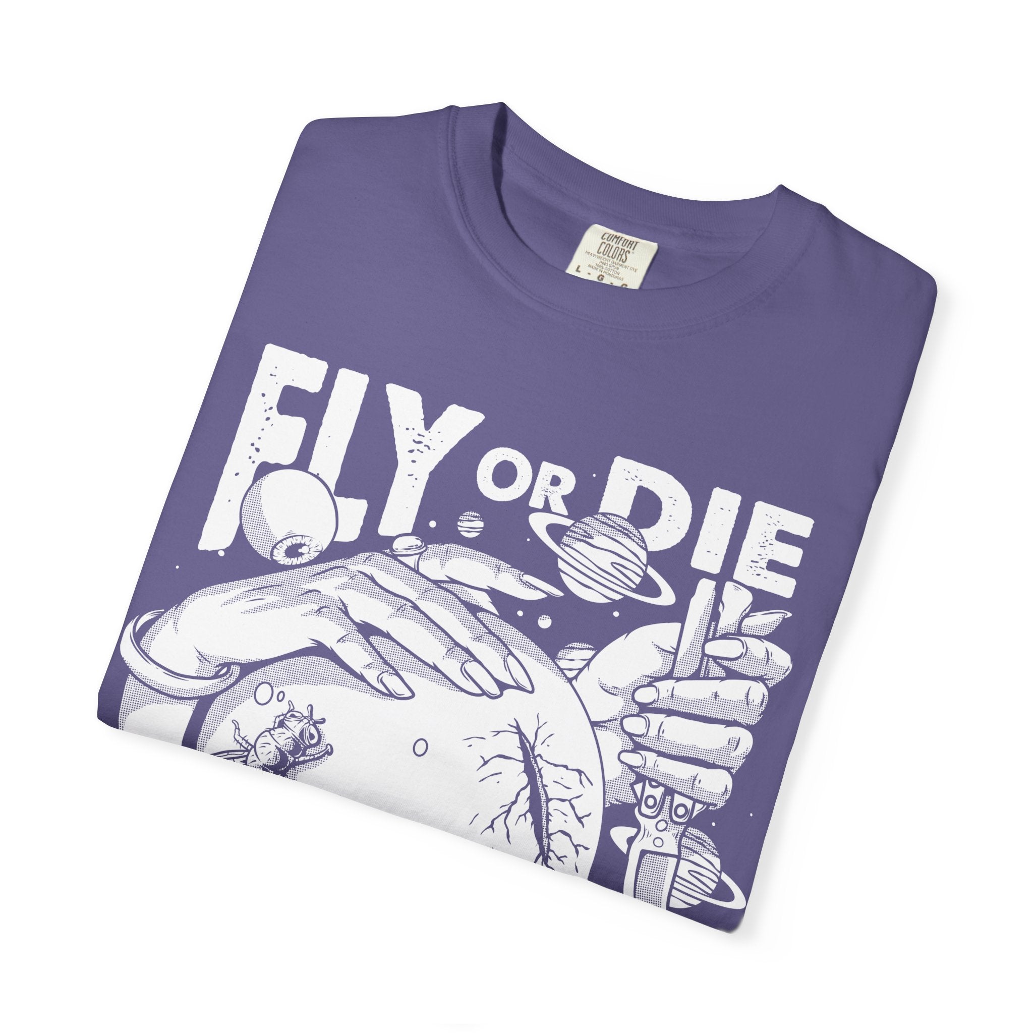 Flytanium - Fly or Die Graphic T-Shirt | White