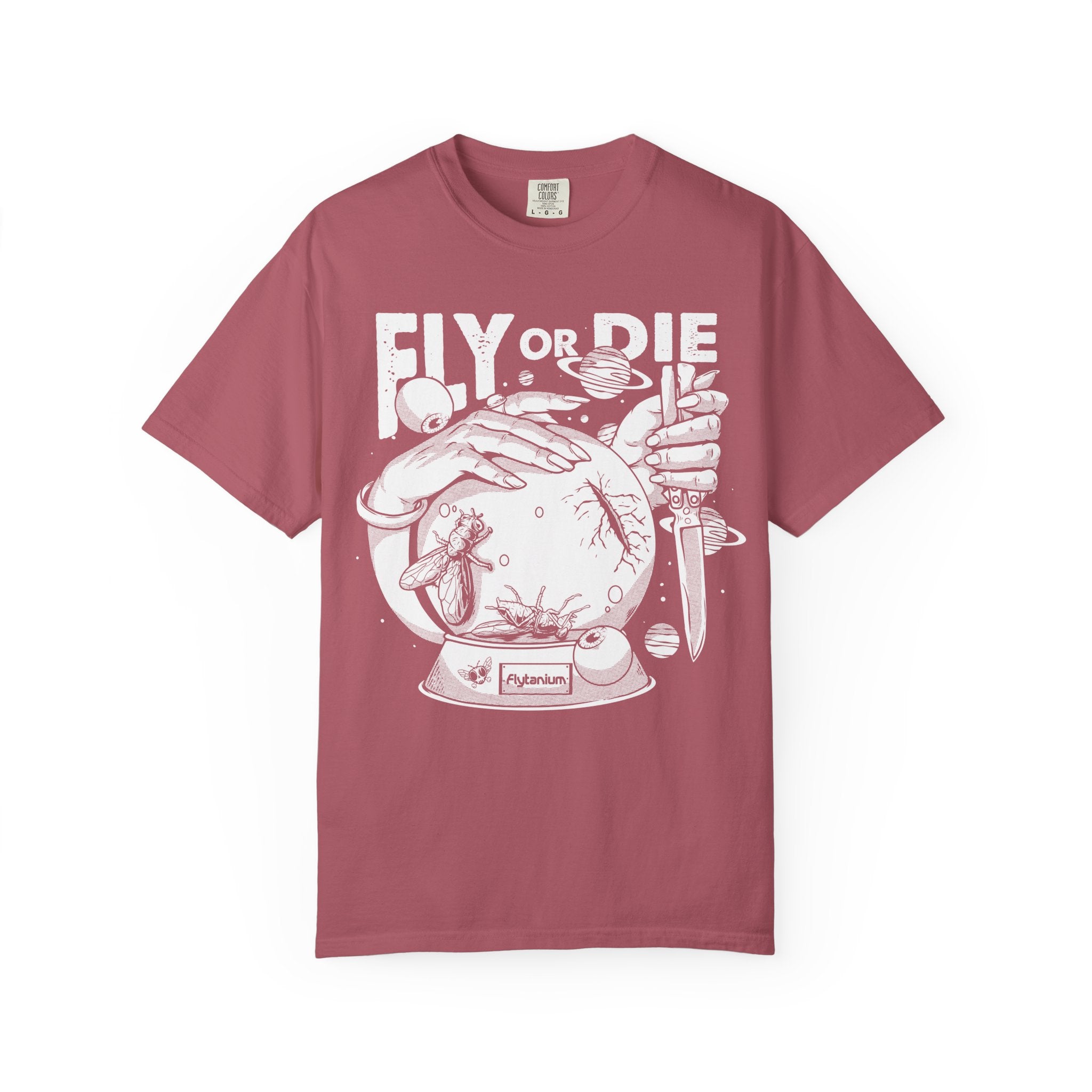 Flytanium - Fly or Die Graphic T-Shirt | White