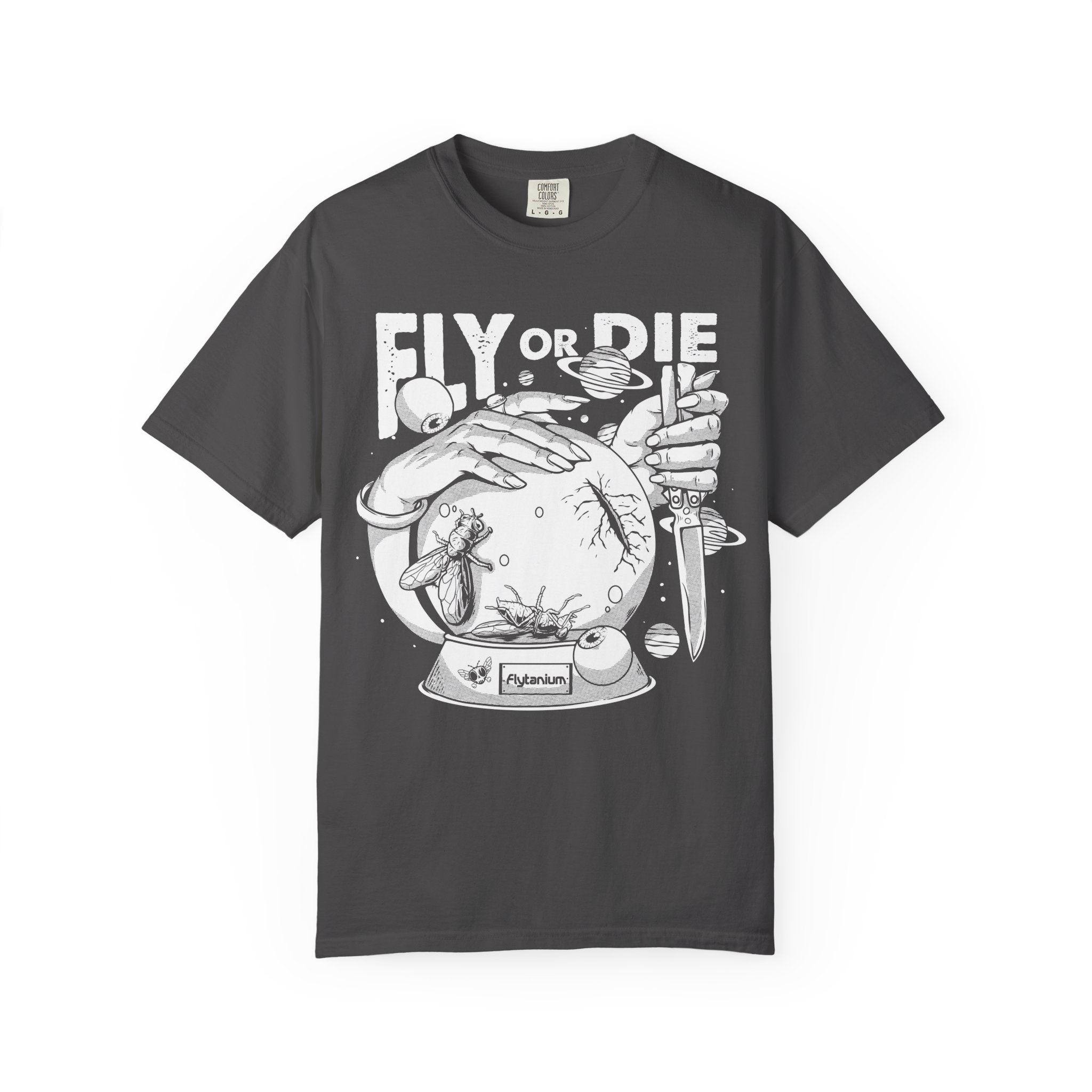 Flytanium - Fly or Die Graphic T-Shirt | White