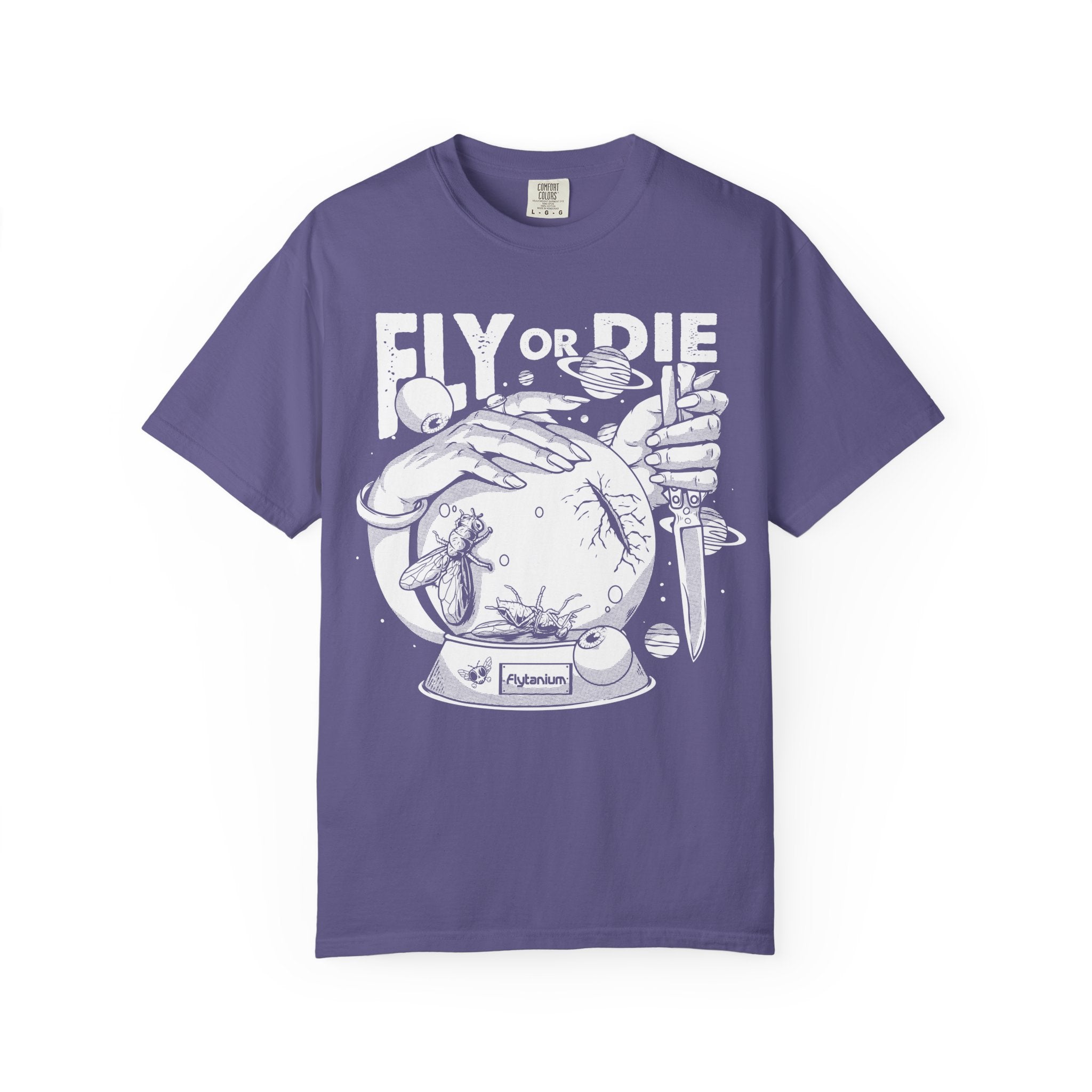 Flytanium - Fly or Die Graphic T-Shirt | White