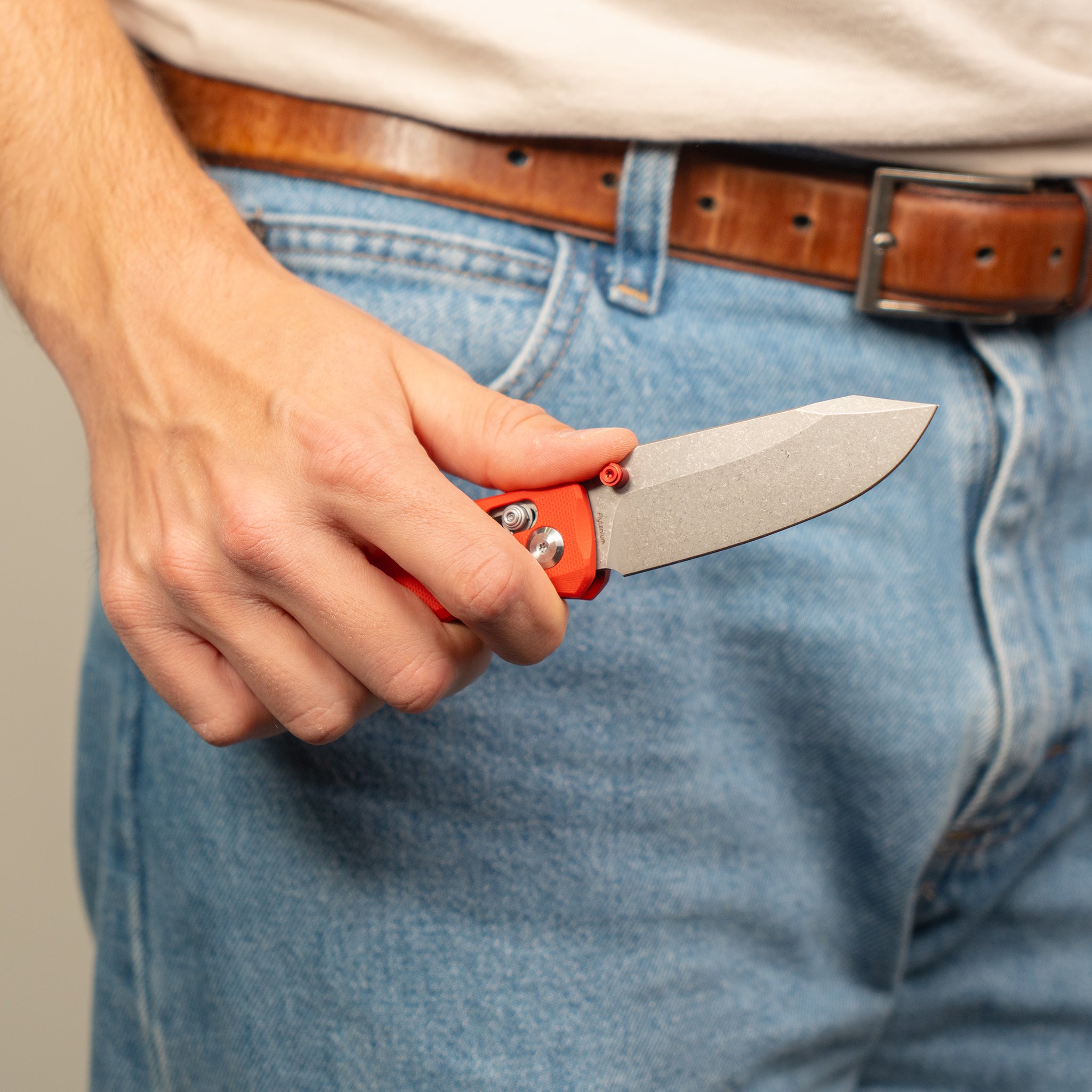 BEEF™ - Fire Red-Pocket Knife-Flytanium-Flytanium