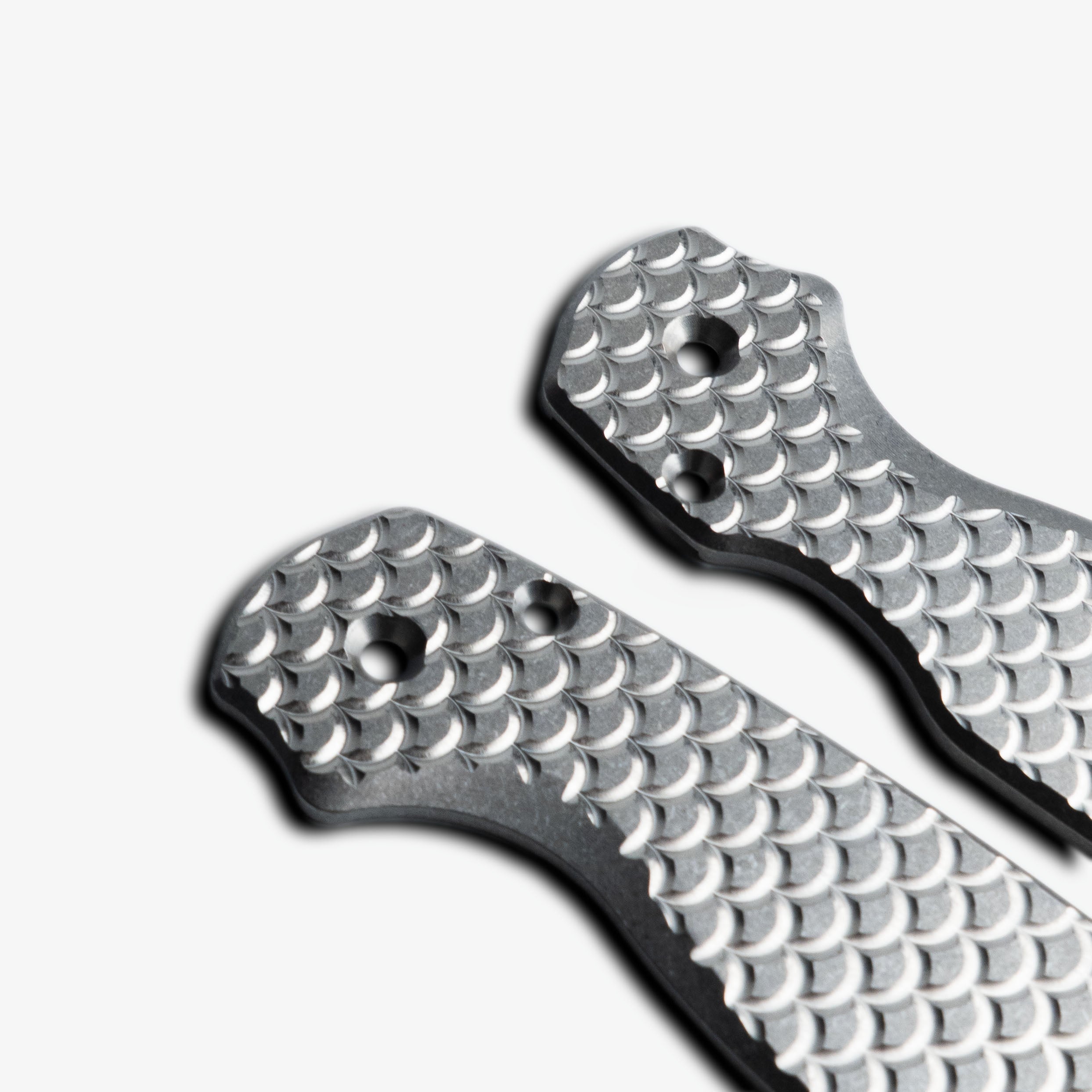 Milled Titanium Scales for Spyderco Paramilitary 2 Knife