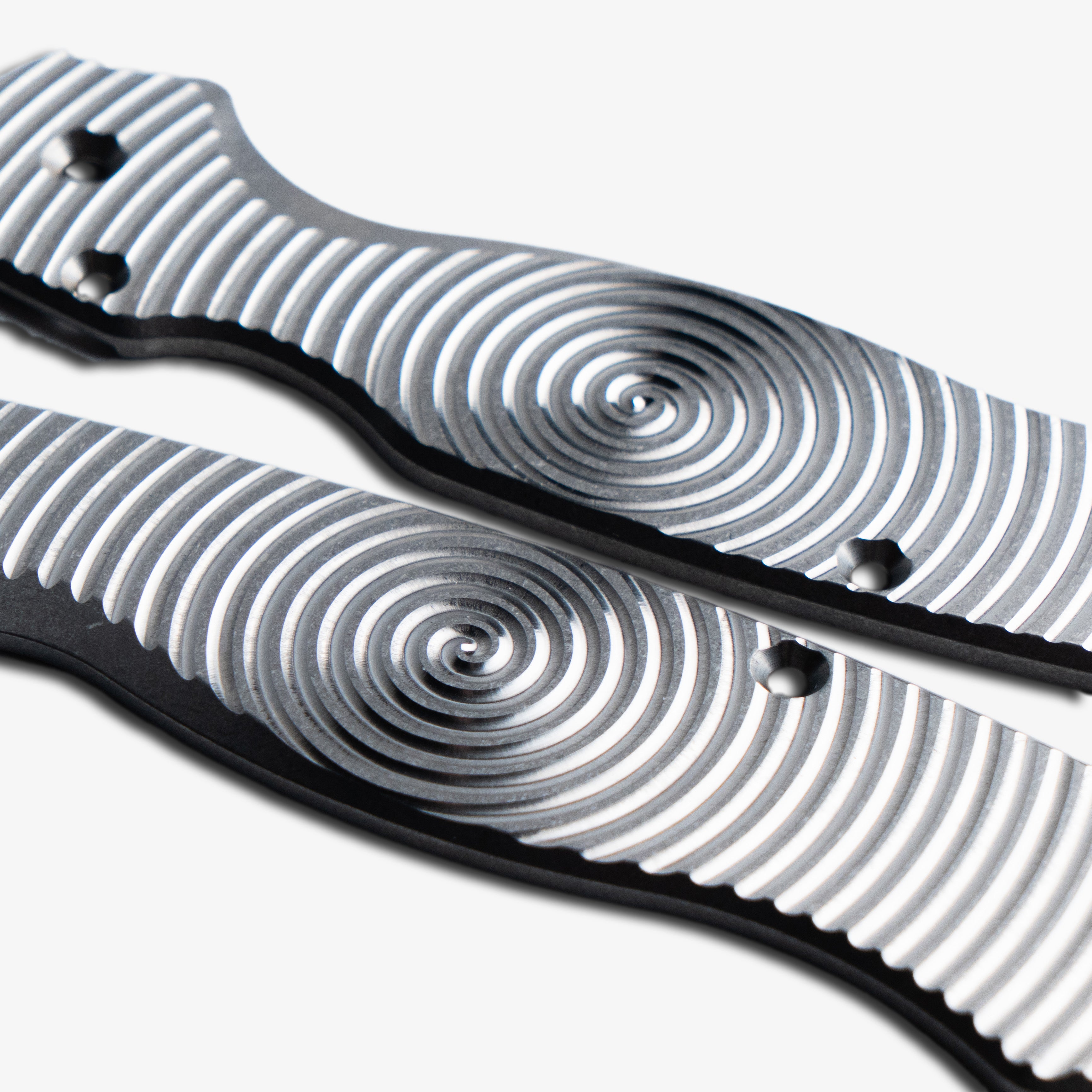 Milled Titanium Scales for Spyderco Paramilitary 2 Knife