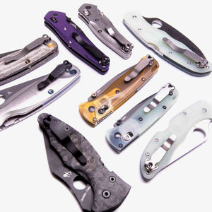 Universal Titanium Pocket Clip for Benchmade and Spyderco Knives