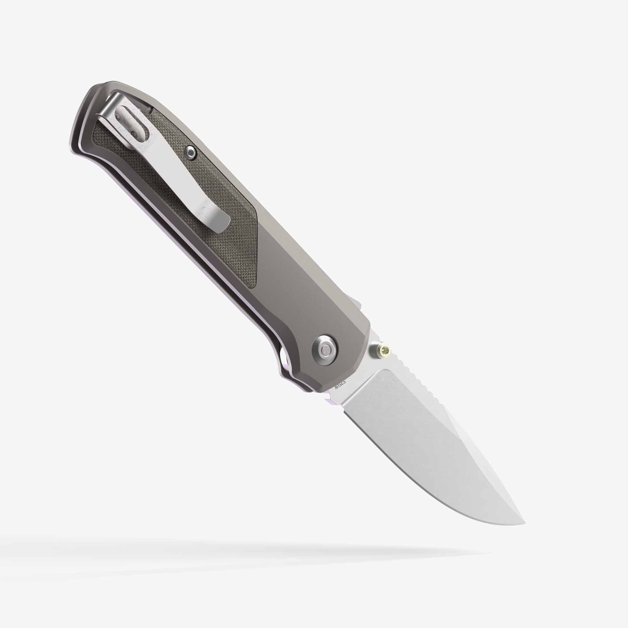 Arcade® - Flytanium Folding Knife - Gunmetal Micarta