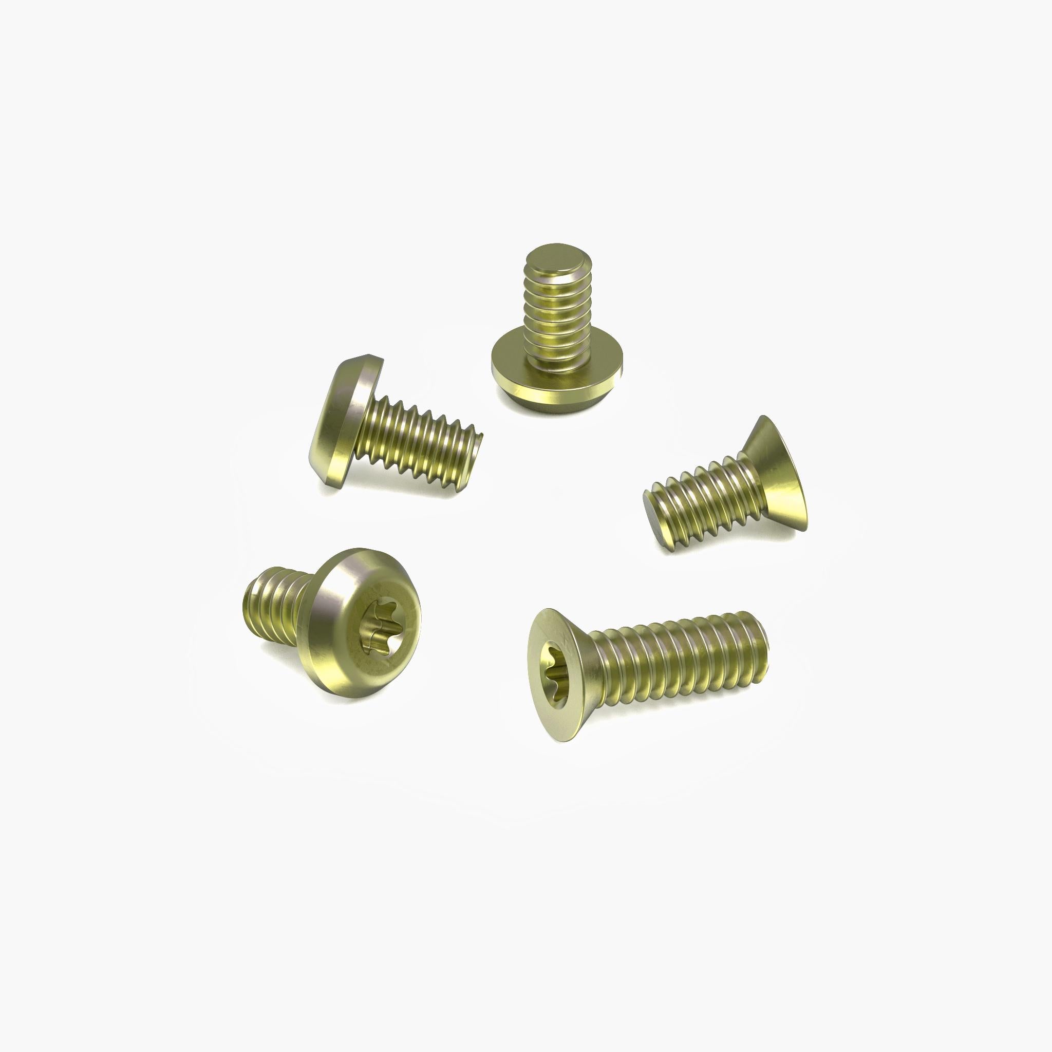 Arcade® Titanium Body Screw Set-Hardware-Flytanium-Gold Anodize-Flytanium