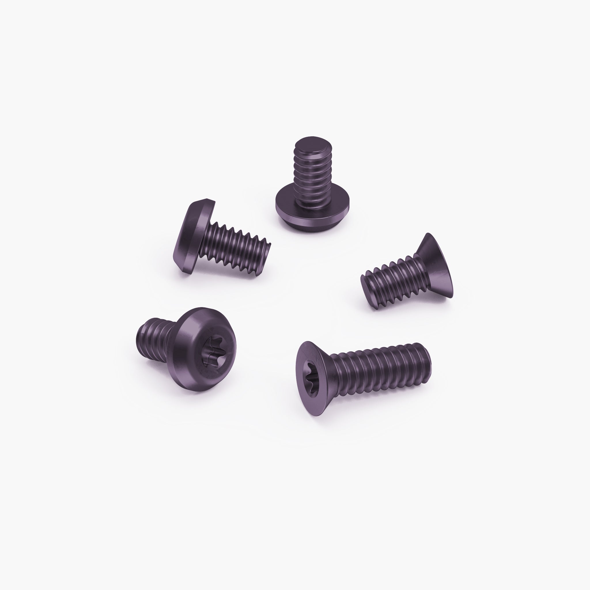 Arcade® Titanium Body Screw Set-Hardware-Flytanium-Purple Anodize-Flytanium