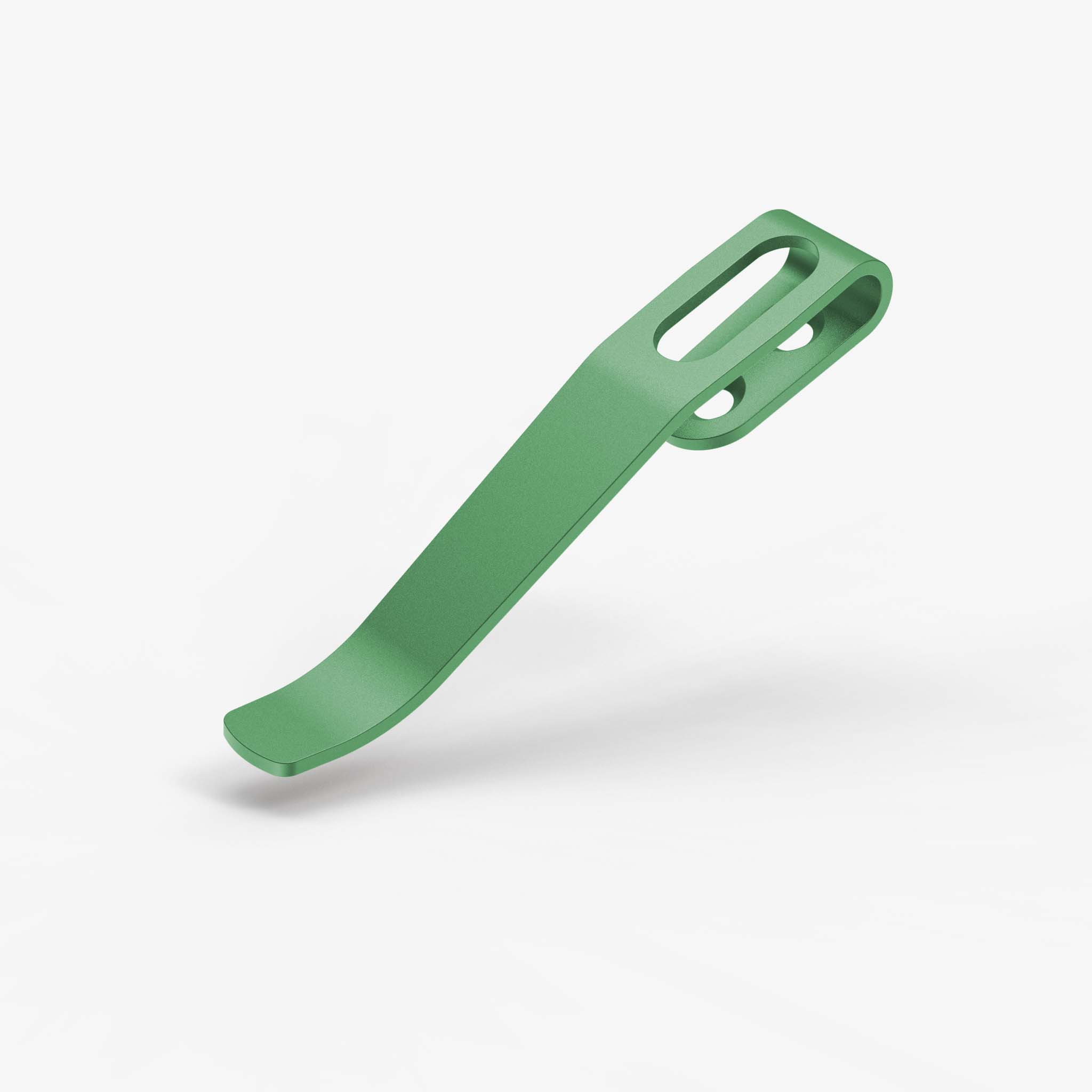 Arcade® Titanium Deep Carry Pocket Clip-Hardware-Flytanium-Green Anodize-Flytanium