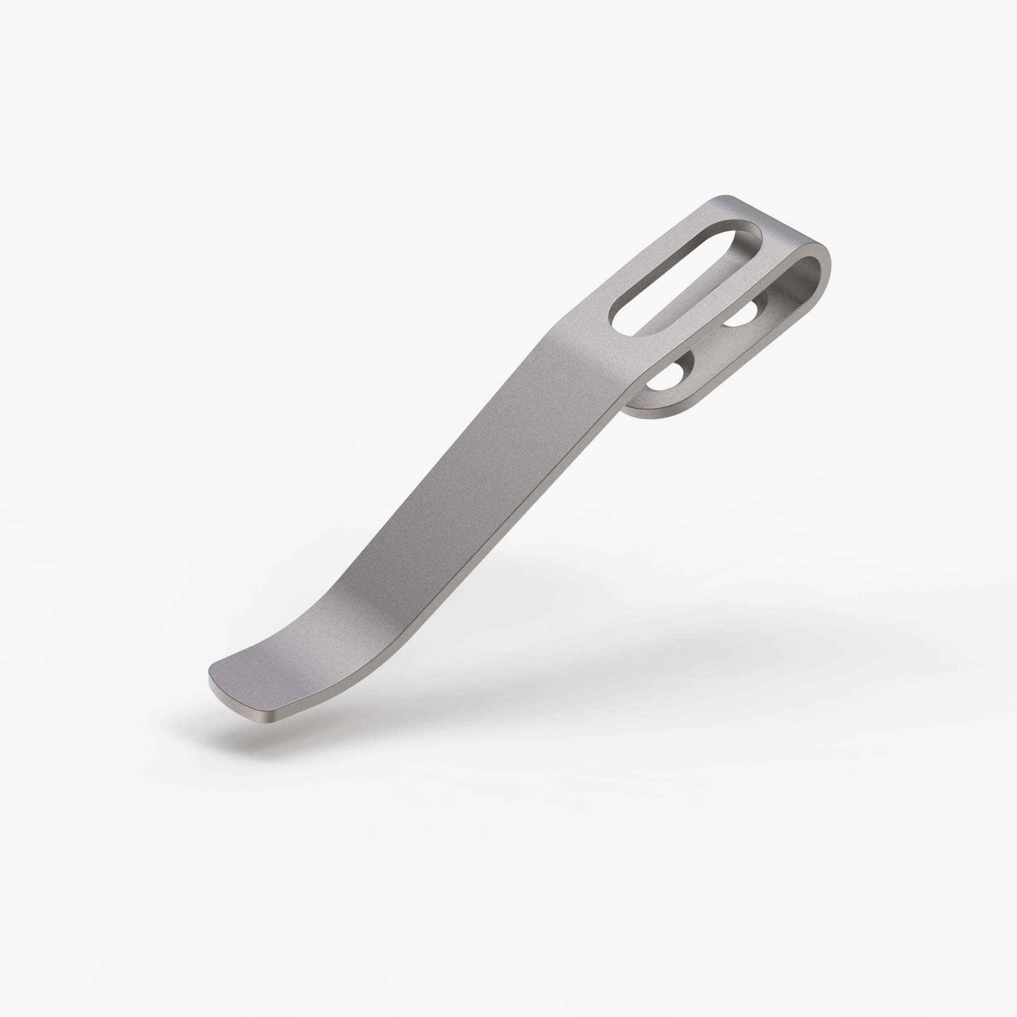 Arcade® Titanium Deep Carry Pocket Clip-Hardware-Flytanium-Titanium Stonewash-Flytanium