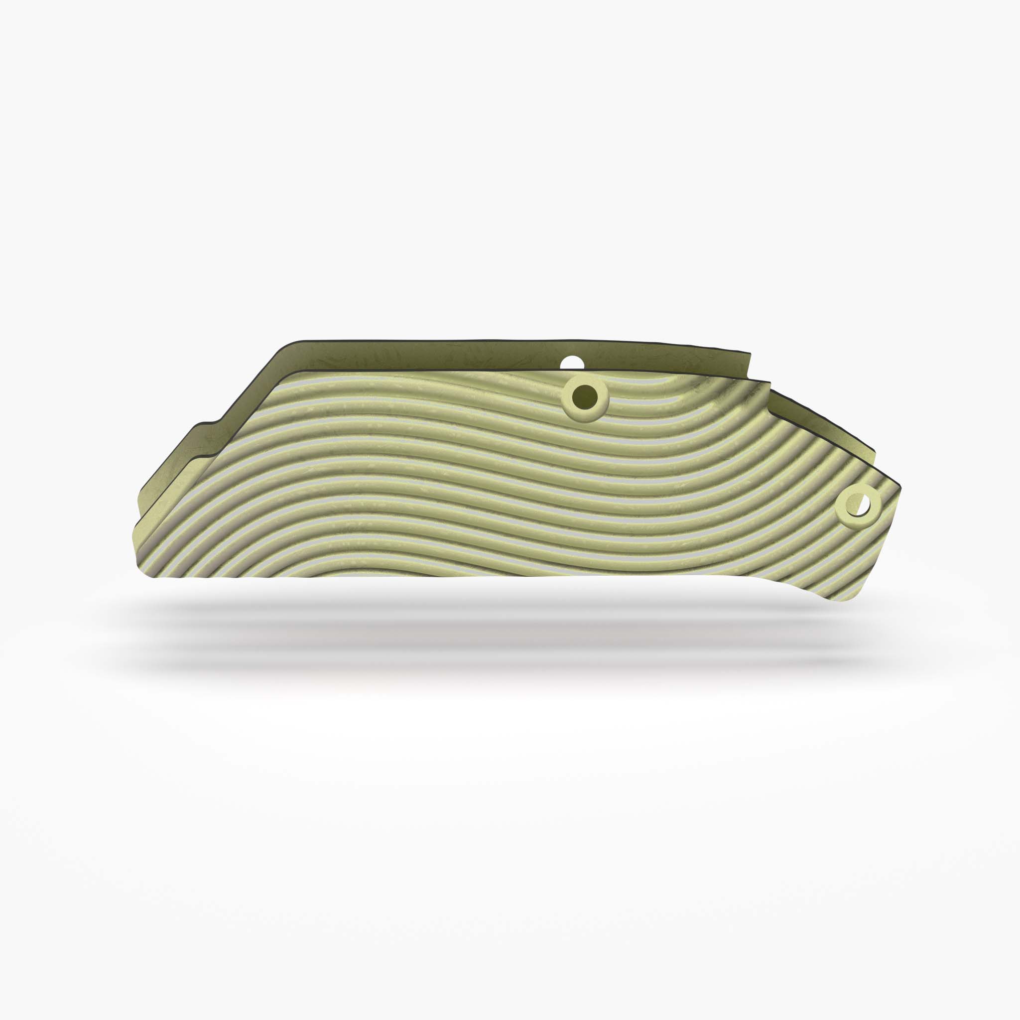 Arcade® Titanium Inlay Set - Wavy-Inlays-Flytanium-Gold Anodize-Flytanium