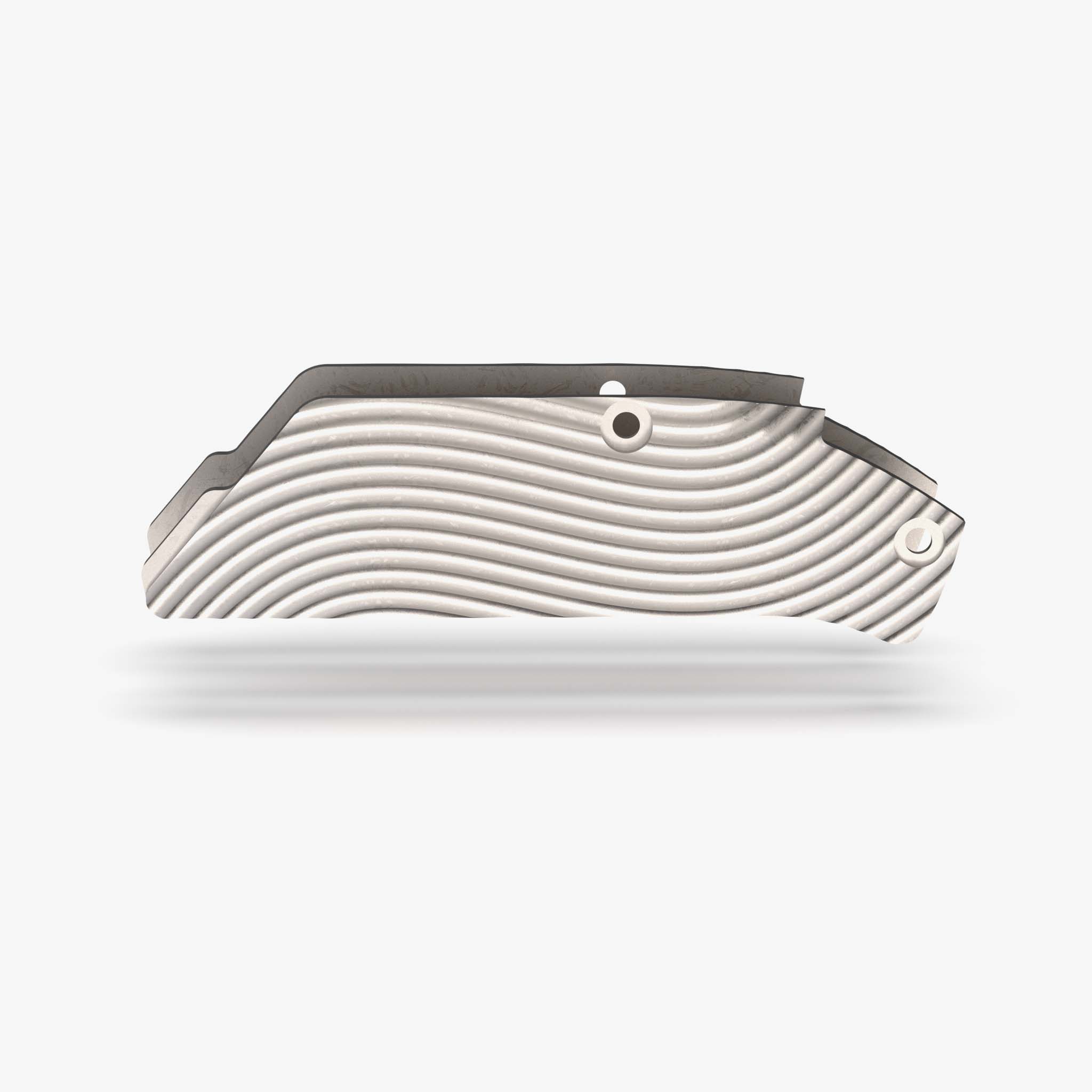 Arcade® Titanium Inlay Set - Wavy-Inlays-Flytanium-Titanium Stonewash-Flytanium