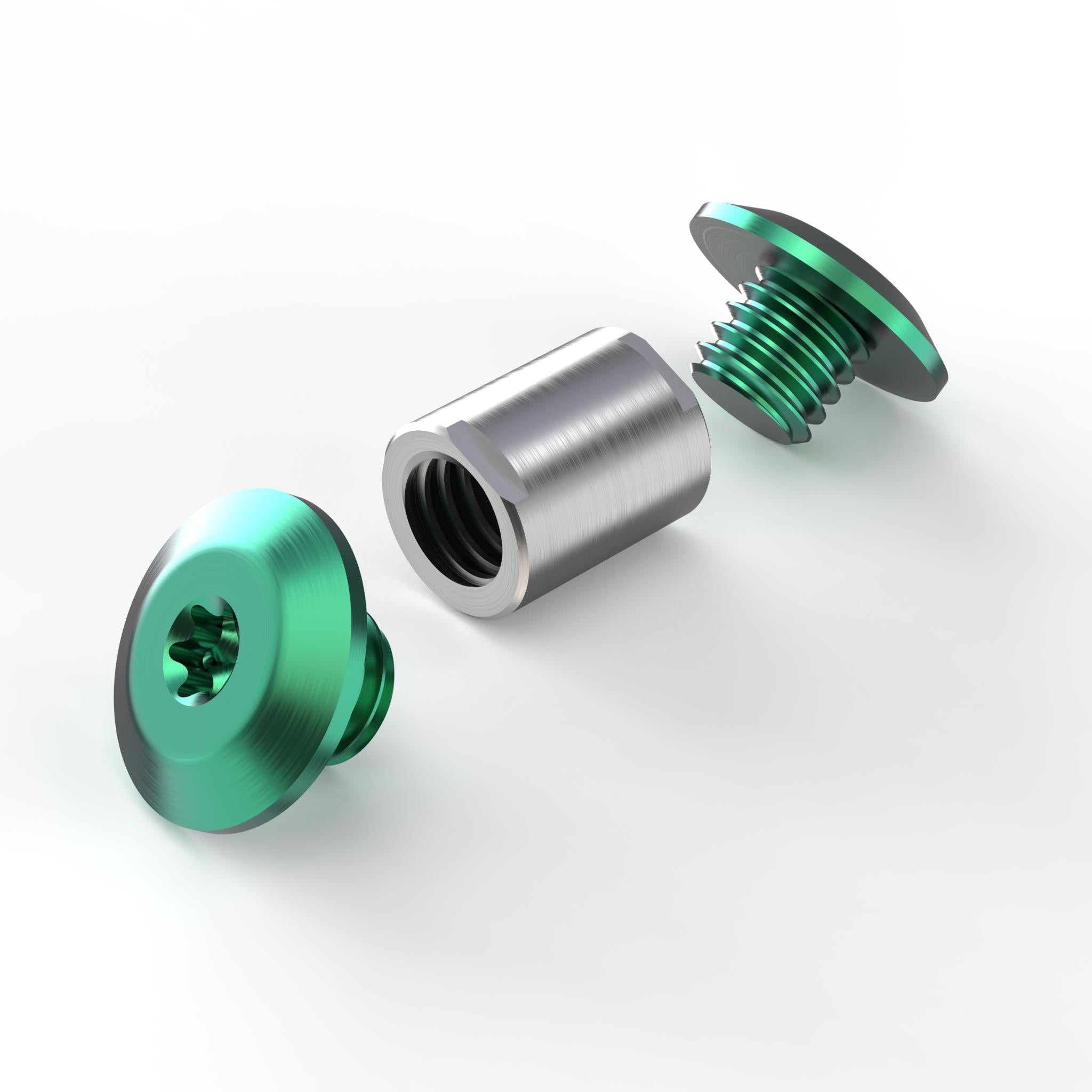 Arcade® Titanium Pivot Set-Flytanium-Green Anodize-Flytanium