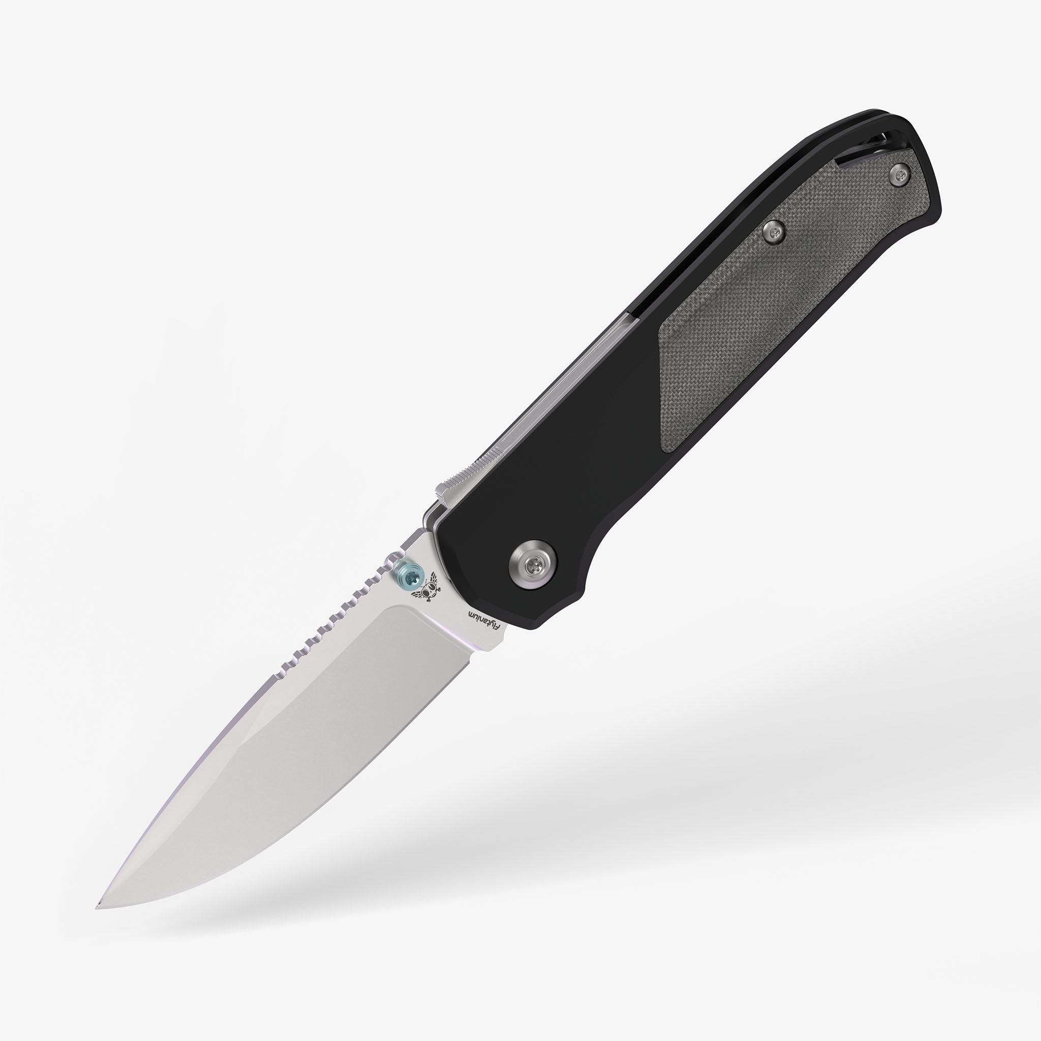 Arcade® - Void Black Micarta-Pocket Knife-Flytanium-Stonewash-Flytanium