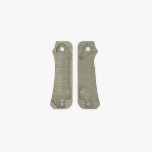 Groove Micarta Scales for CIVIVI Baby Banter Knife-Green Canvas