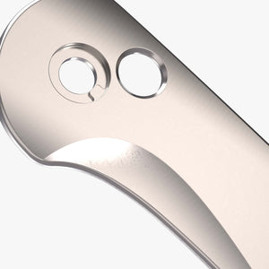 Contoured Titanium Scales for CIVIVI Elementum Button Lock Knife-