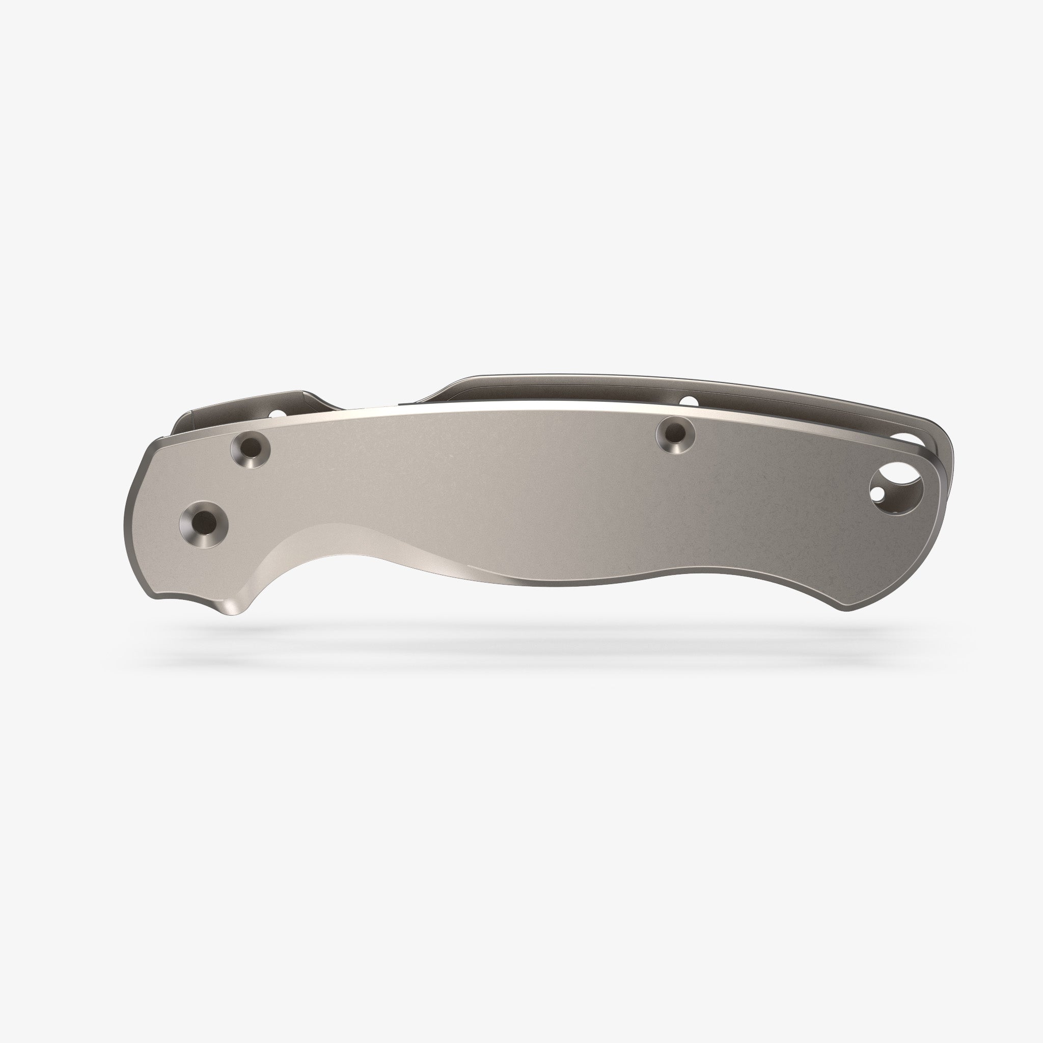 Classic Titanium Scales for Spyderco Paramilitary 2 Knife-Scales-Spyderco-Titanium Stonewash-Flytanium