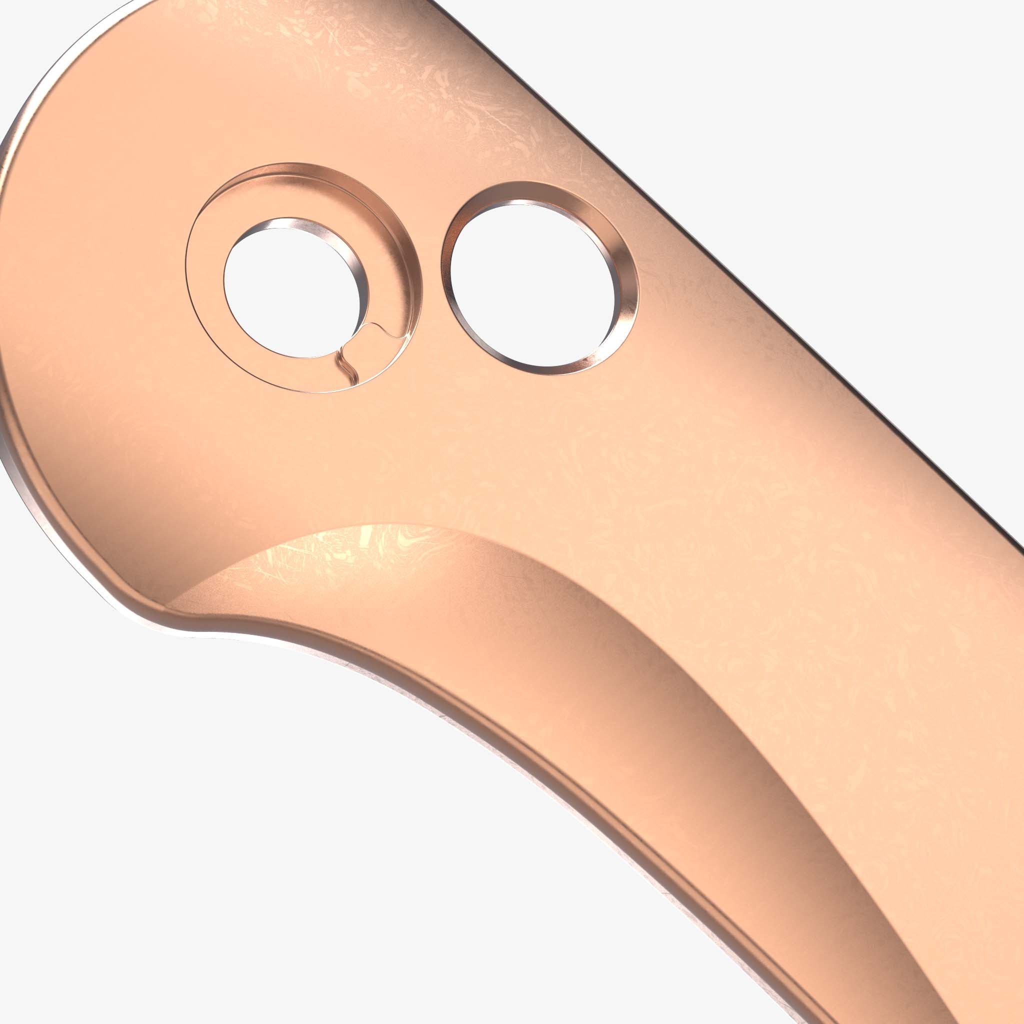 Contoured Copper Scales for CIVIVI Elementum Button Lock Knife-Copper Stonewash