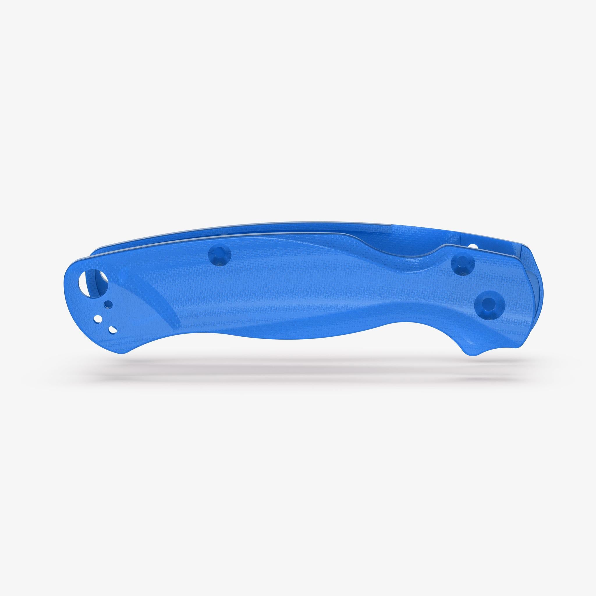 G-10 Lotus Scales for Spyderco Paramilitary 2-Scales-Spyderco-Blue Lapis-Flytanium