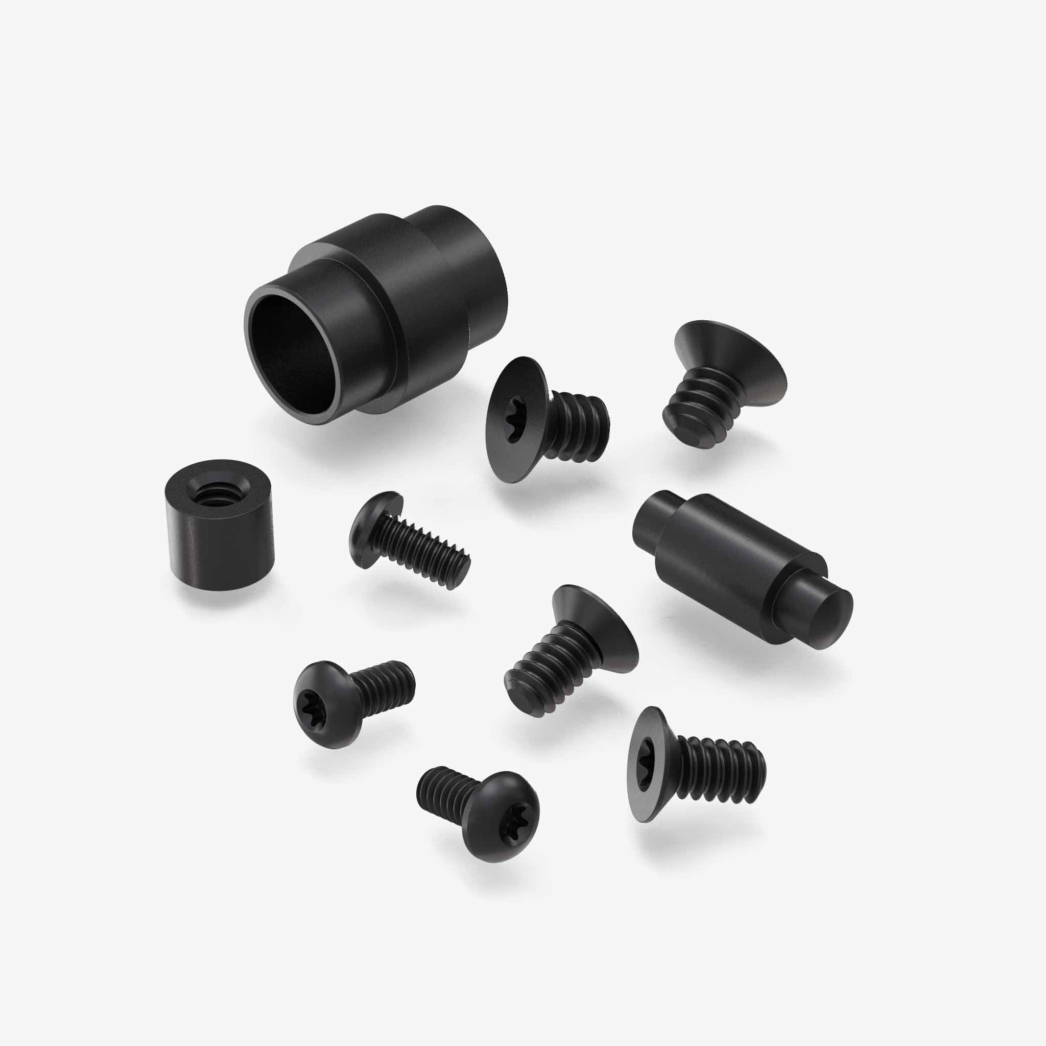 Hardware Kit - Steel - Spyderco Para 3-Hardware-Spyderco-Black Oxide-Flytanium