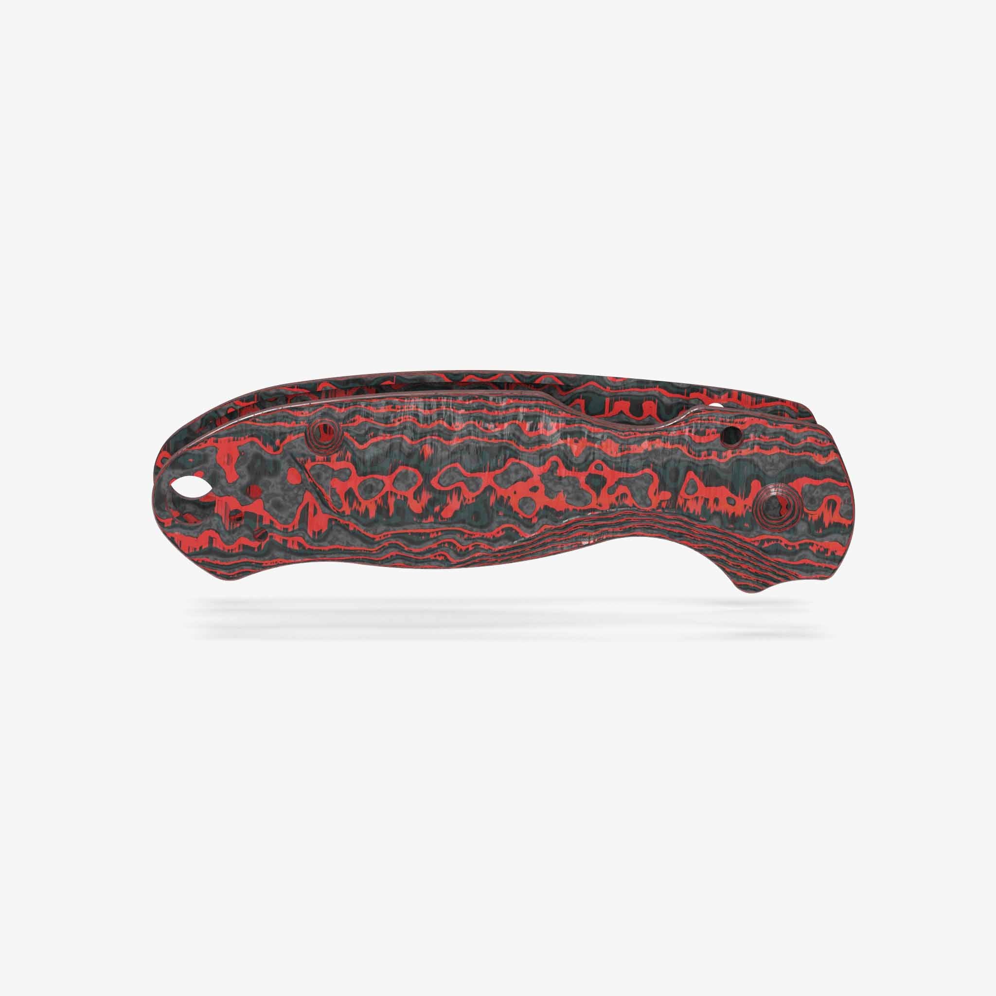 Lotus Scales - Carbon Fiber - Spyderco Para 3-Scales-Flytanium-Flytanium